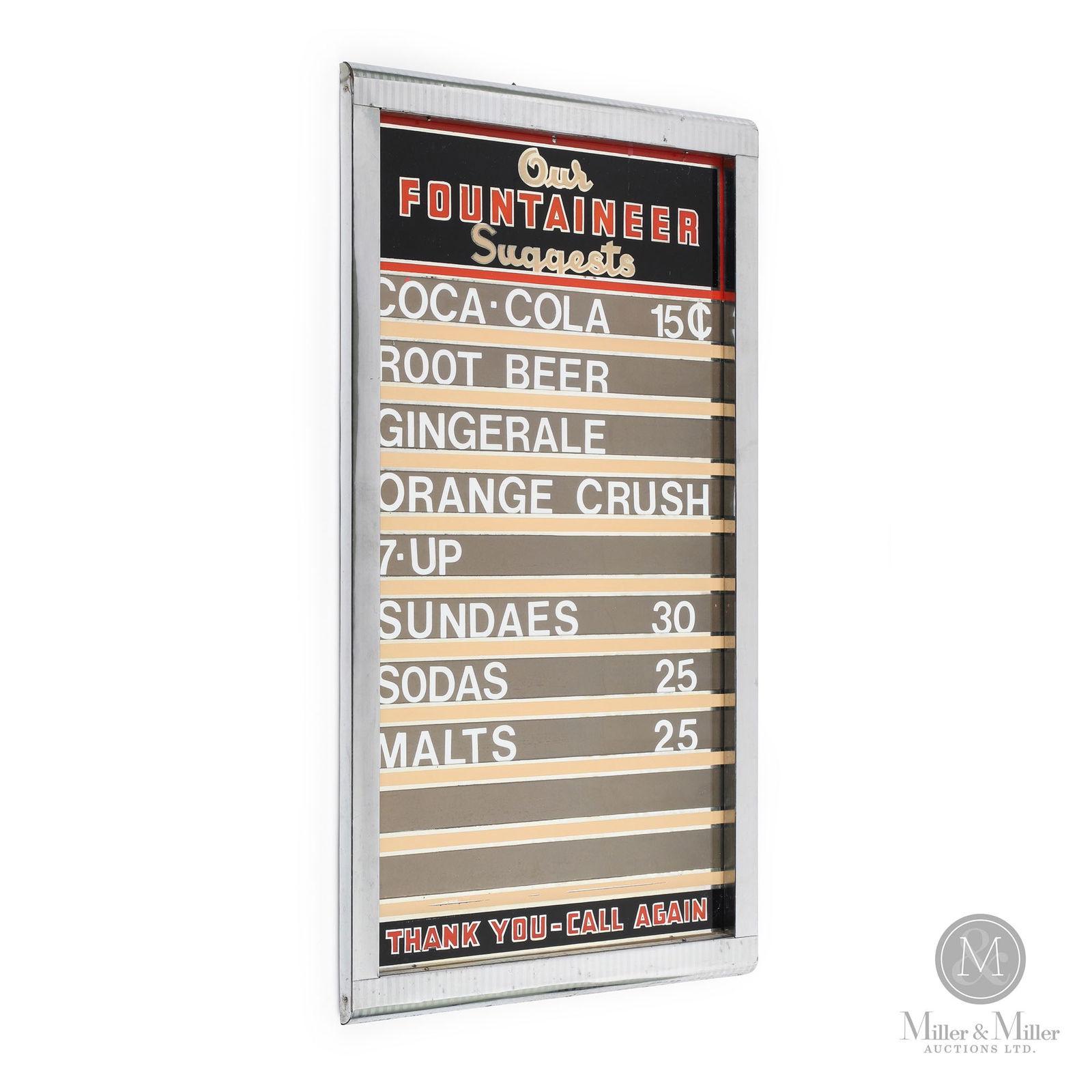Diner "Fountaineer" Service Menu Board (1 of 4)
