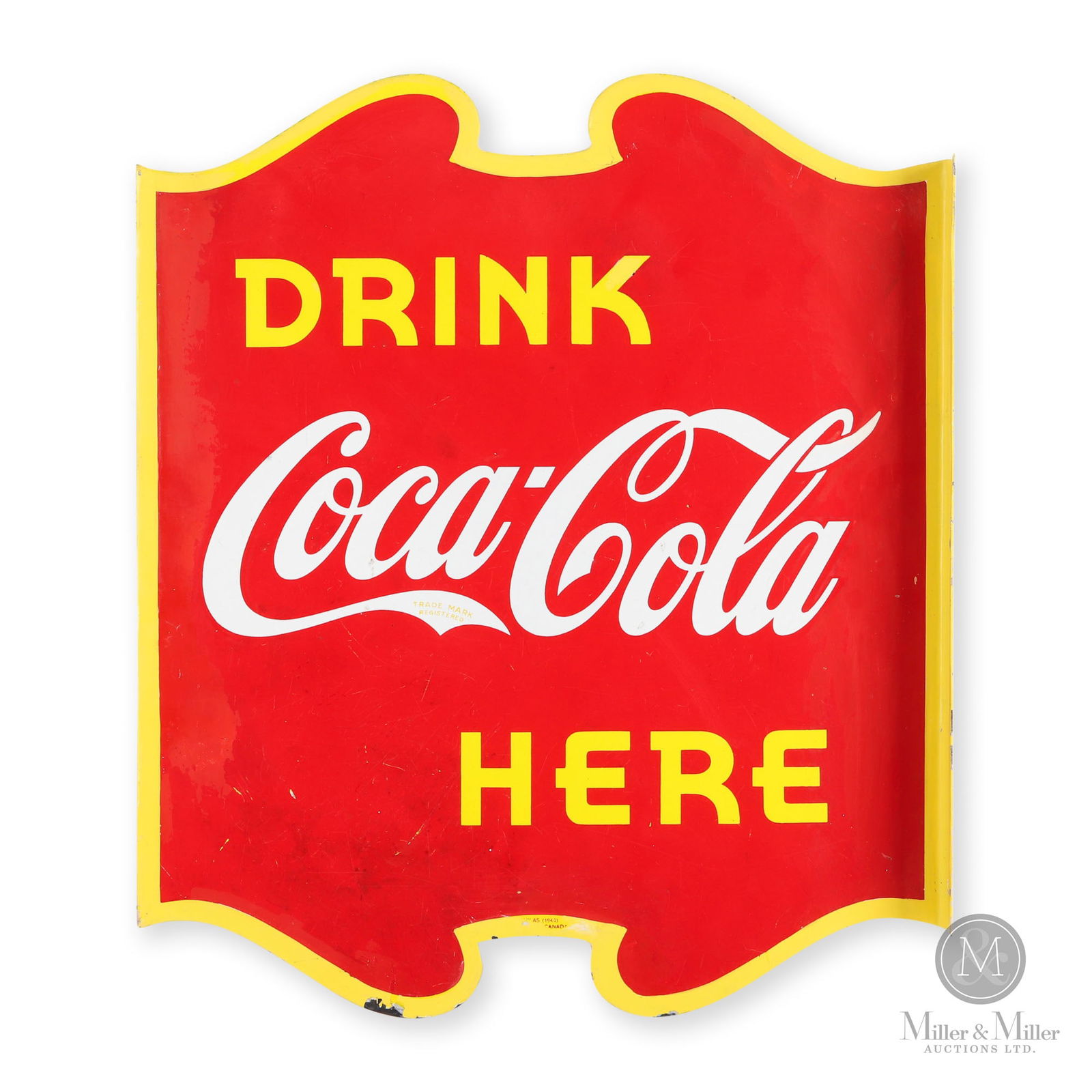 Coca-Cola Flange Porcelain Sign (1 of 10)