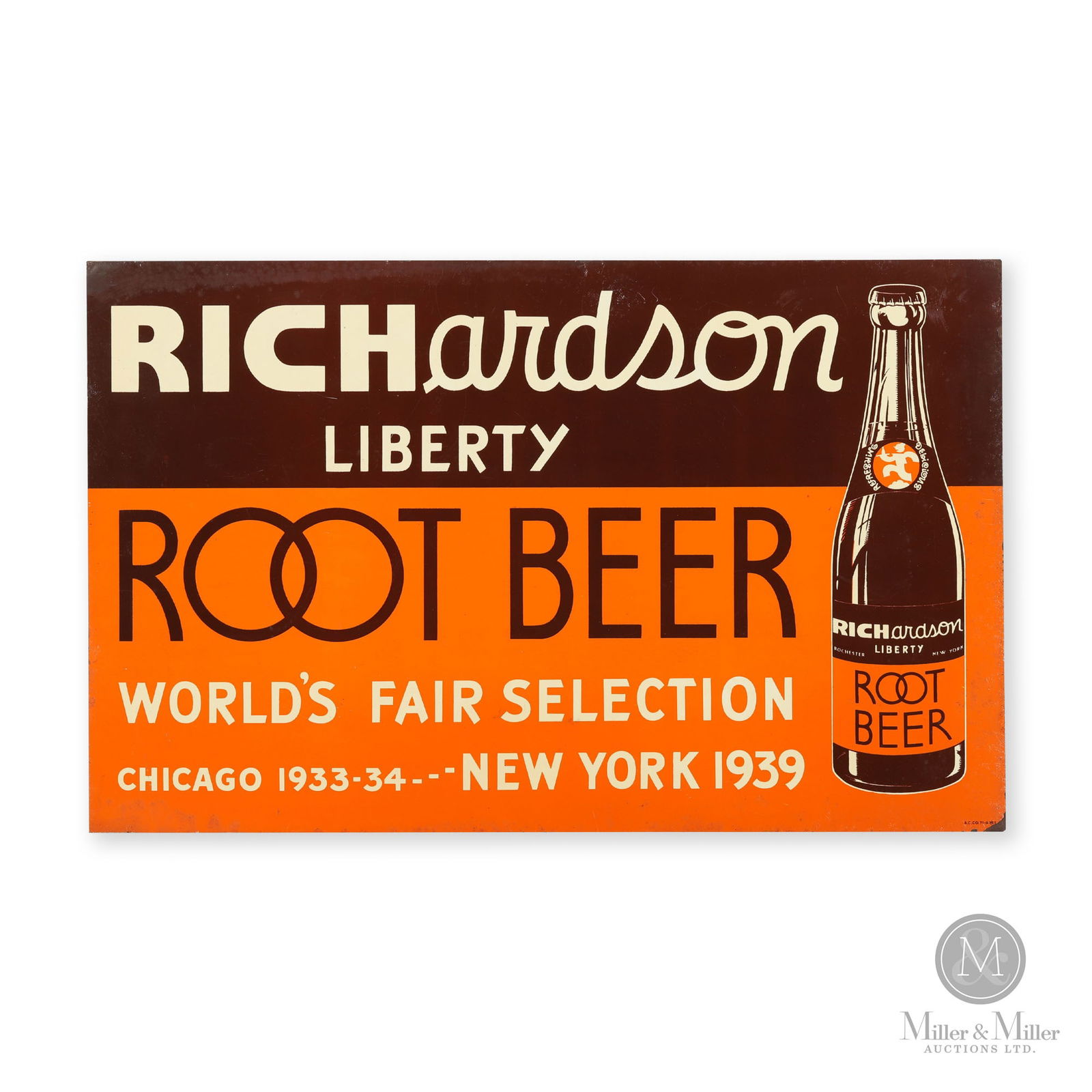 Richardson "World's Fair Selection" Liberty Root Beer Sign (1 of 6)