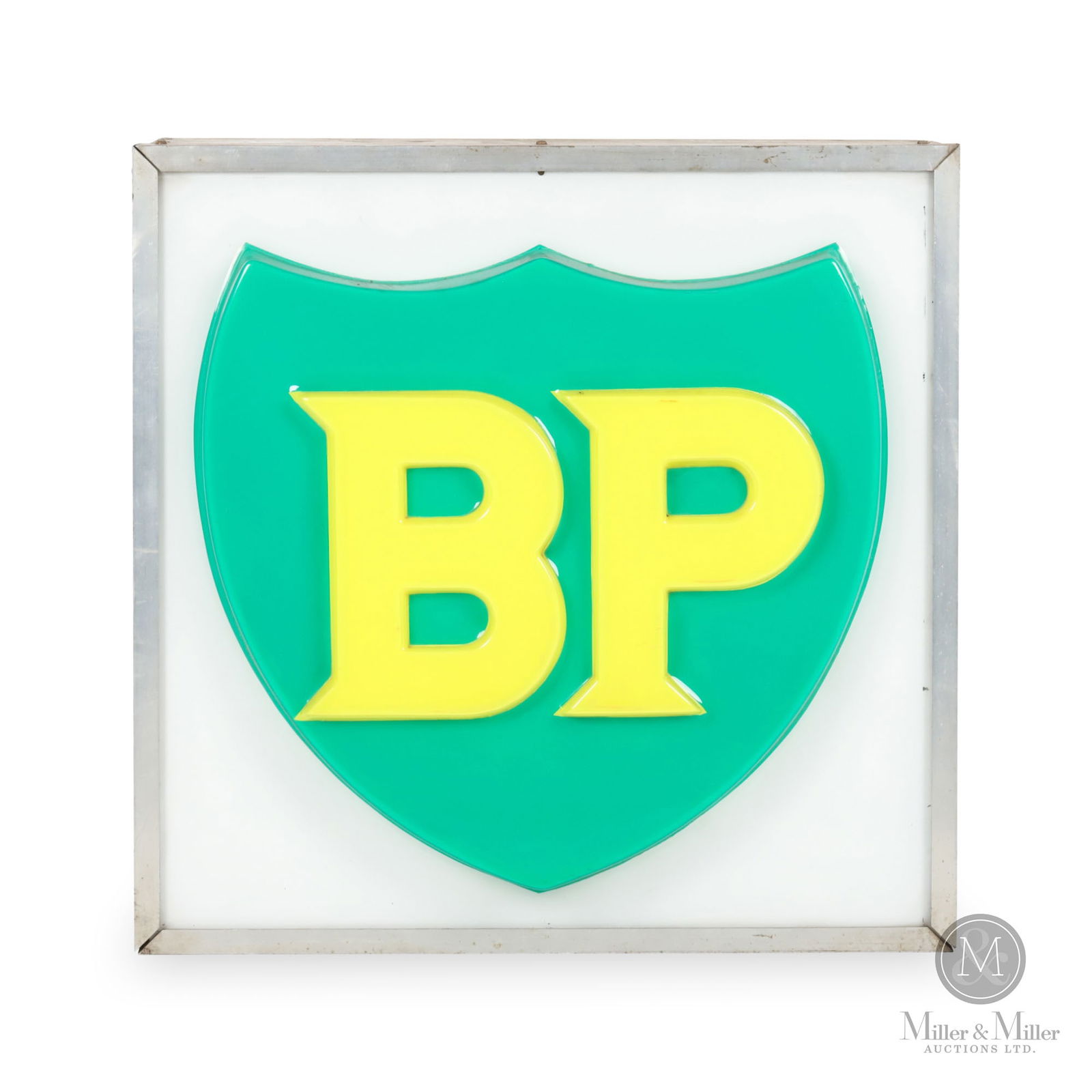 British Petroleum Lighted Shield Sign (1 of 5)