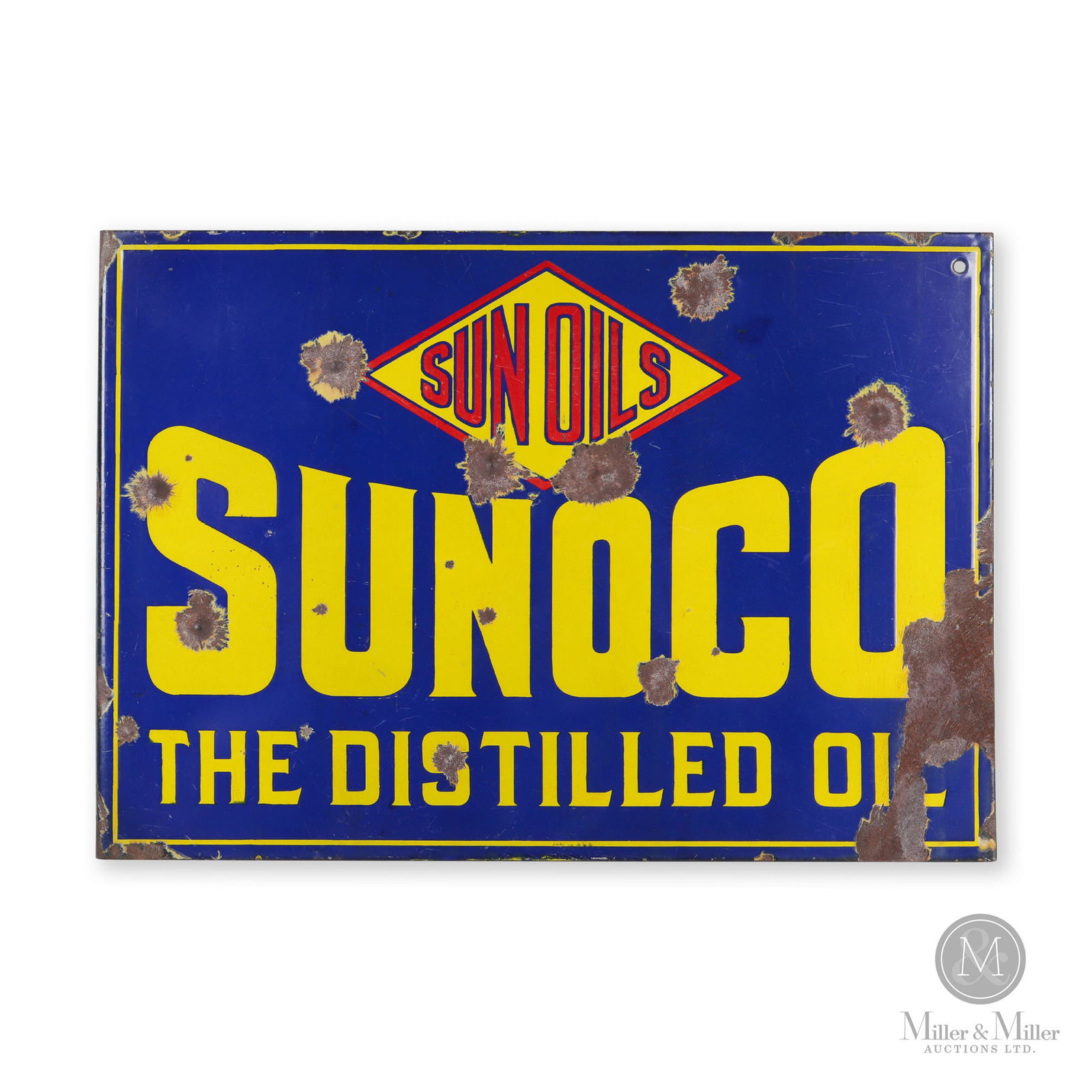 Sun Oils Sunoco Motor Oil Flange Sign (1 of 4)