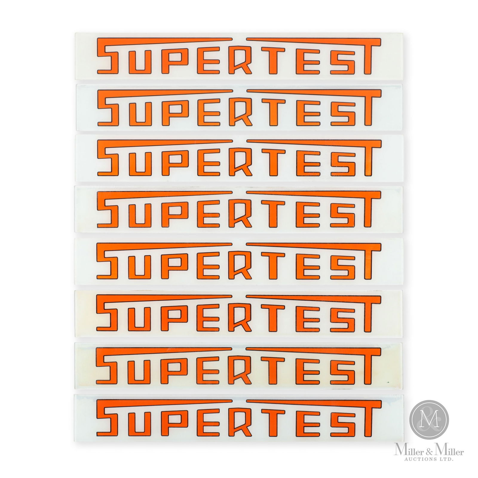 Supertest Gasoline Pump Ad Glass (1 of 5)