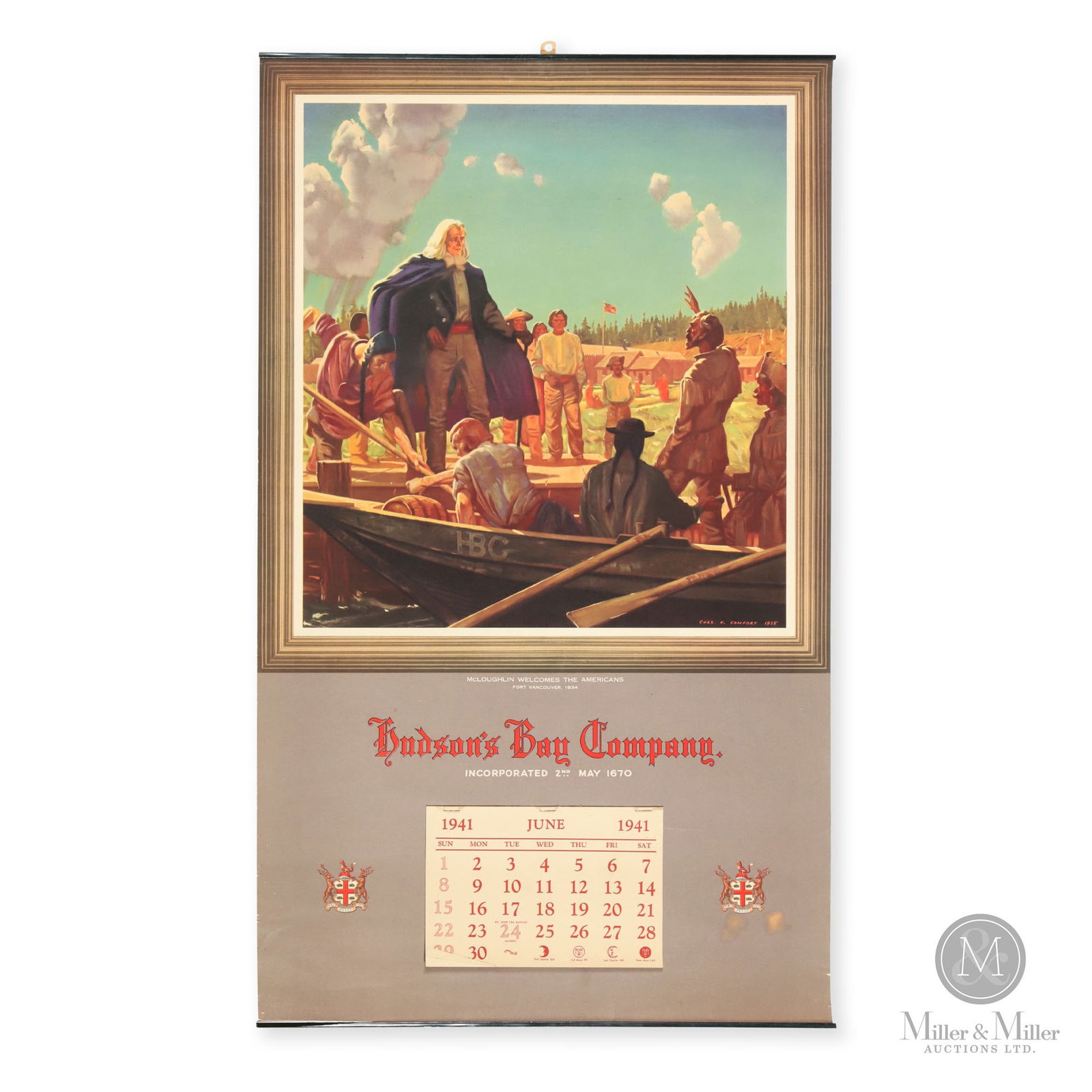 Hudson's Bay Company 1941 Calendar (1 of 9)