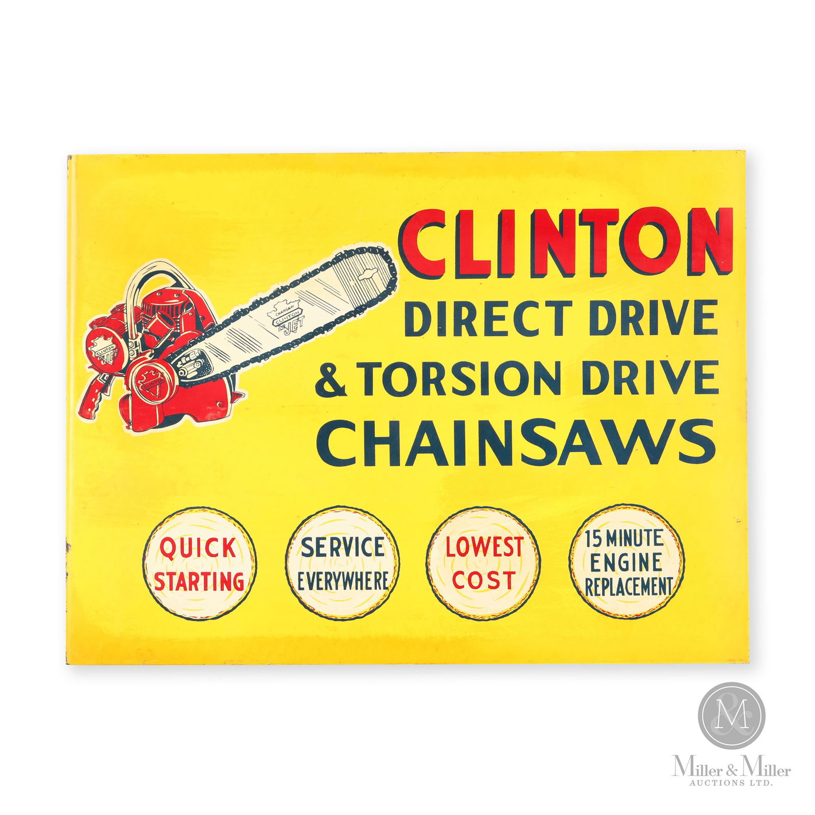 Clinton Chainsaws Flange Sign (1 of 5)