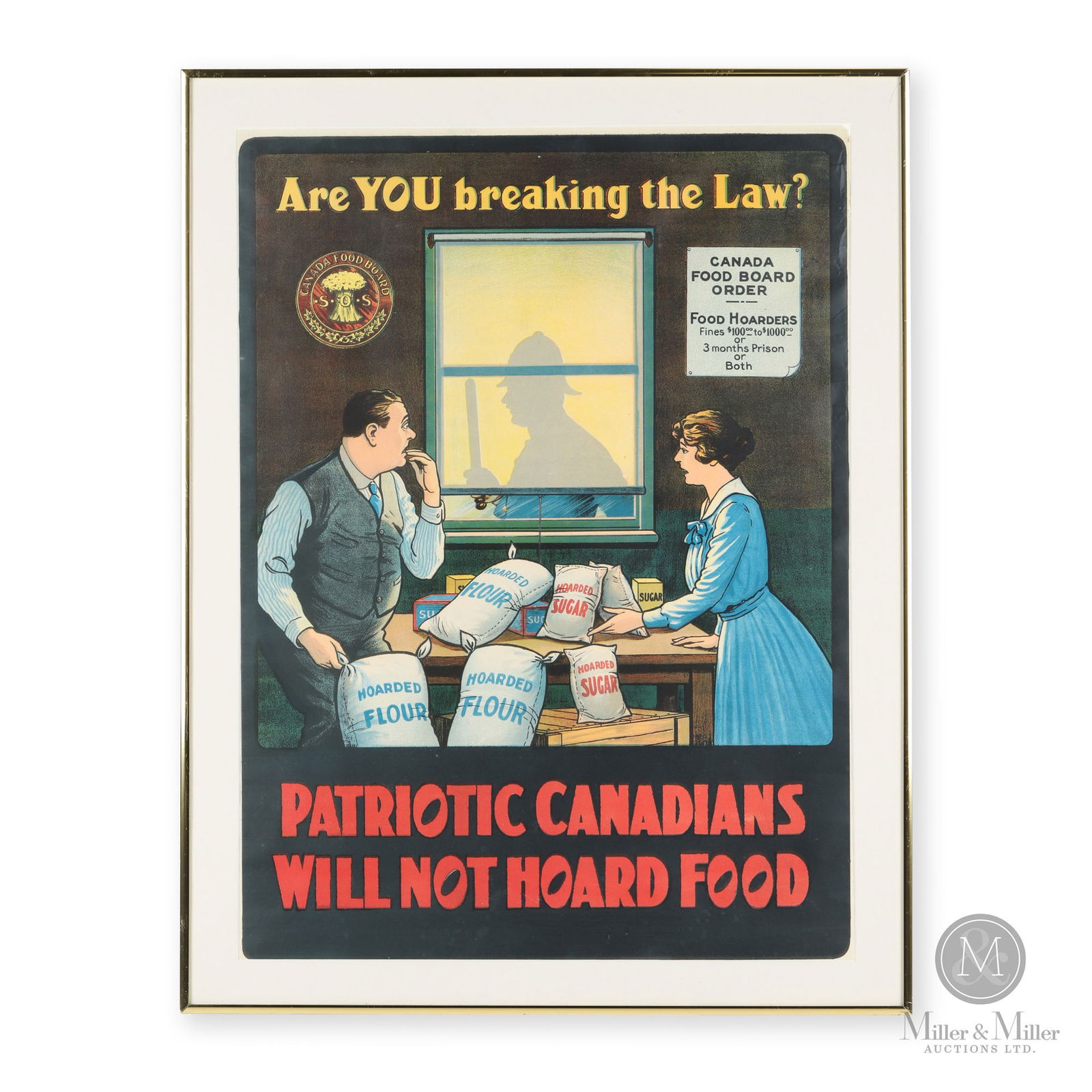 WWII Canada Food Board "Hoarding" Poster (1 of 4)
