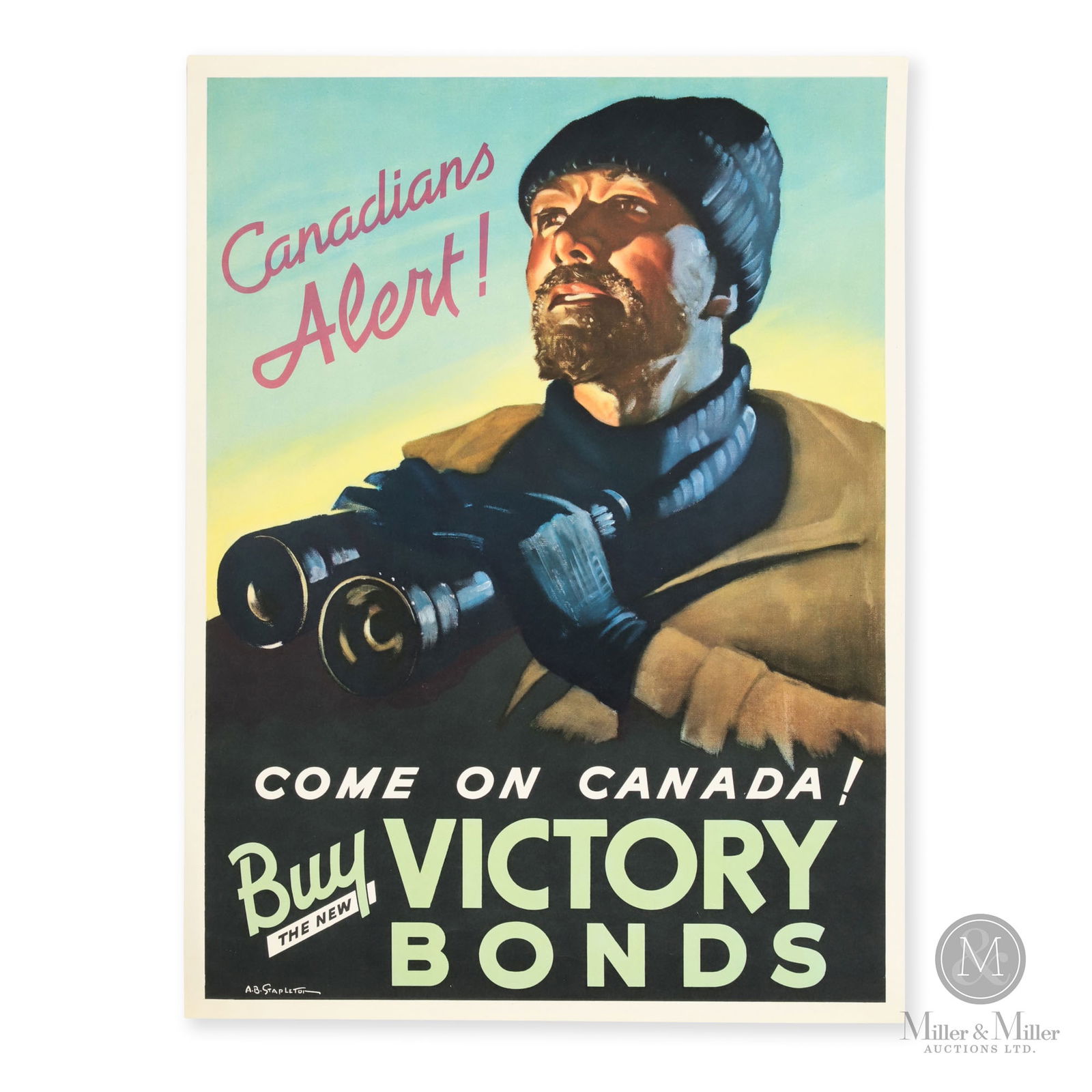 Canadians Alert! Come on Canada! Buy The New Victory Bonds WW2 Poster (1 of 5)