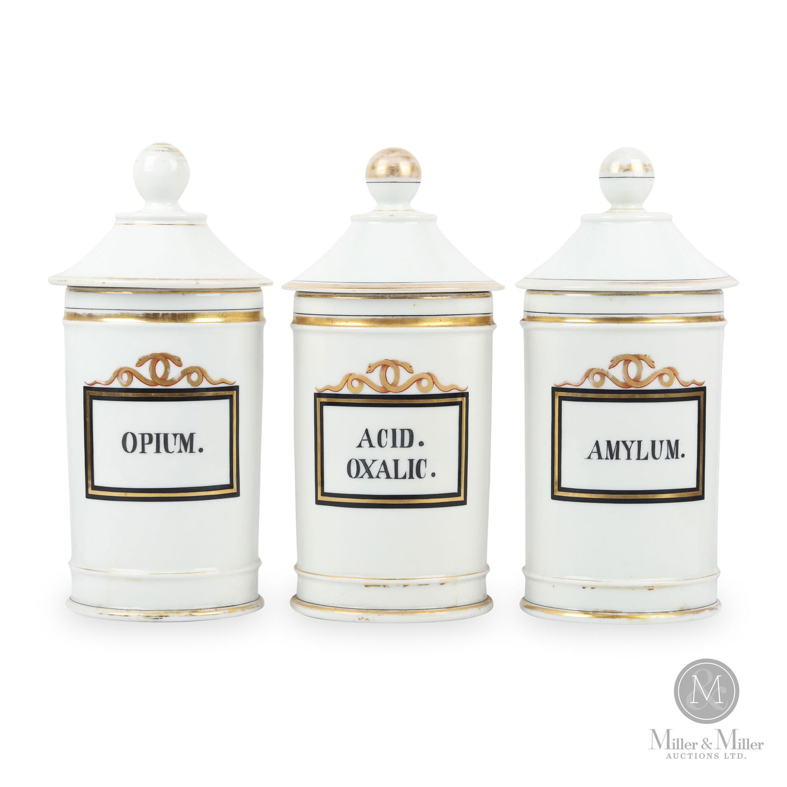 Opium, Amylum & Acid-Oxalic Apothecary Jars (1 of 8)