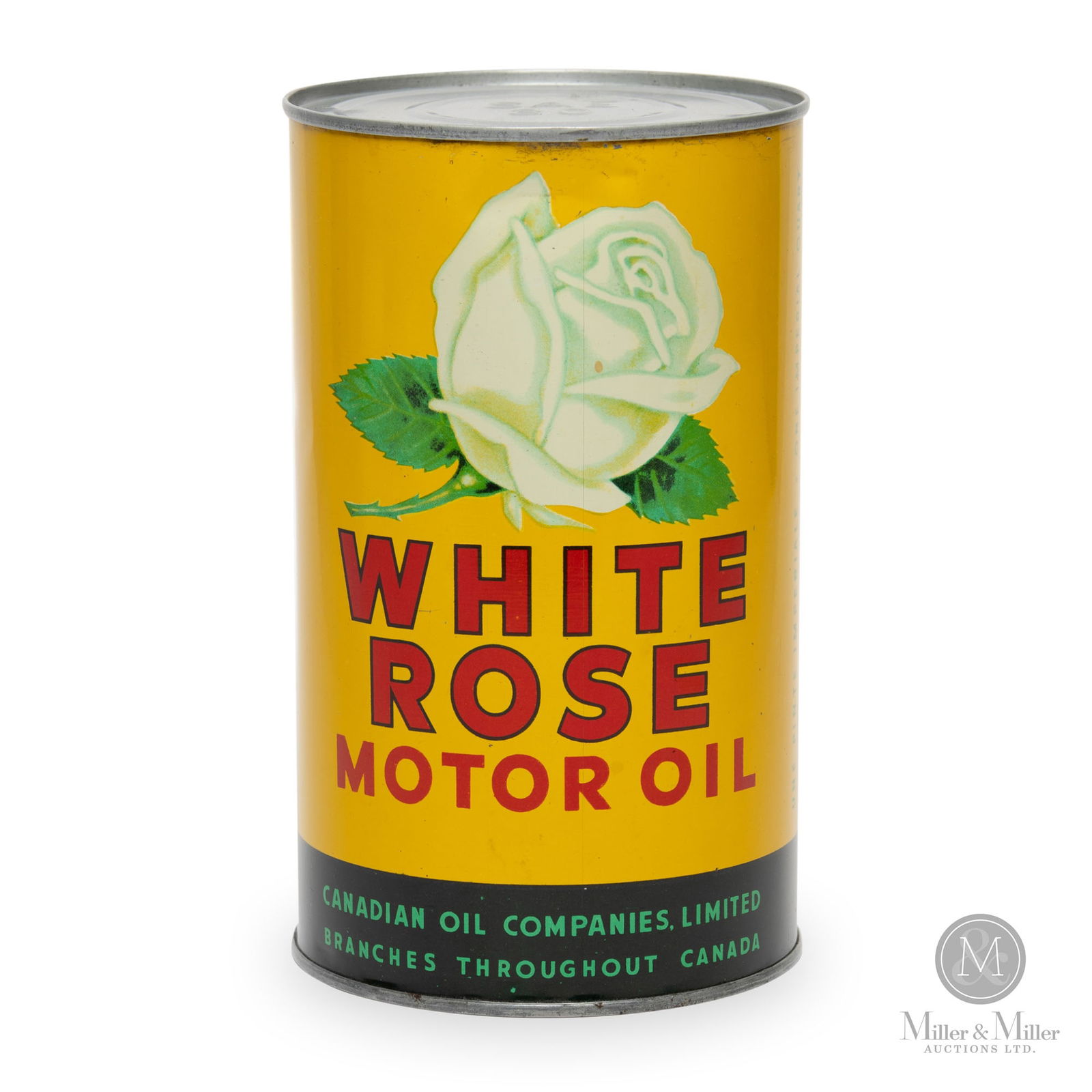 White Rose Motor Oil 1 Quart Can (1 of 7)