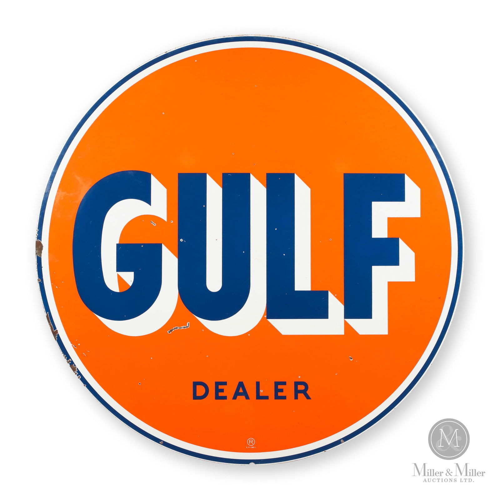 Gulf Gasoline Service Station 6' Sign (1 of 10)