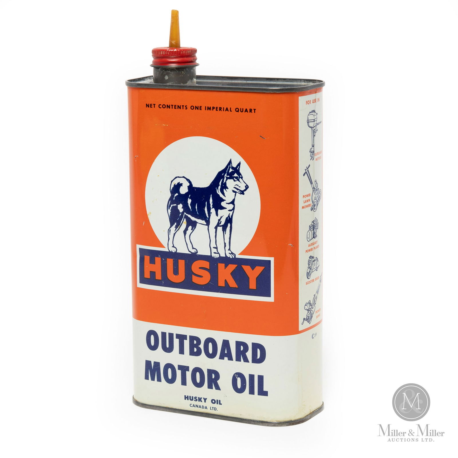 Husky Outboard Motor Oil 1 Quart Can (1 of 8)