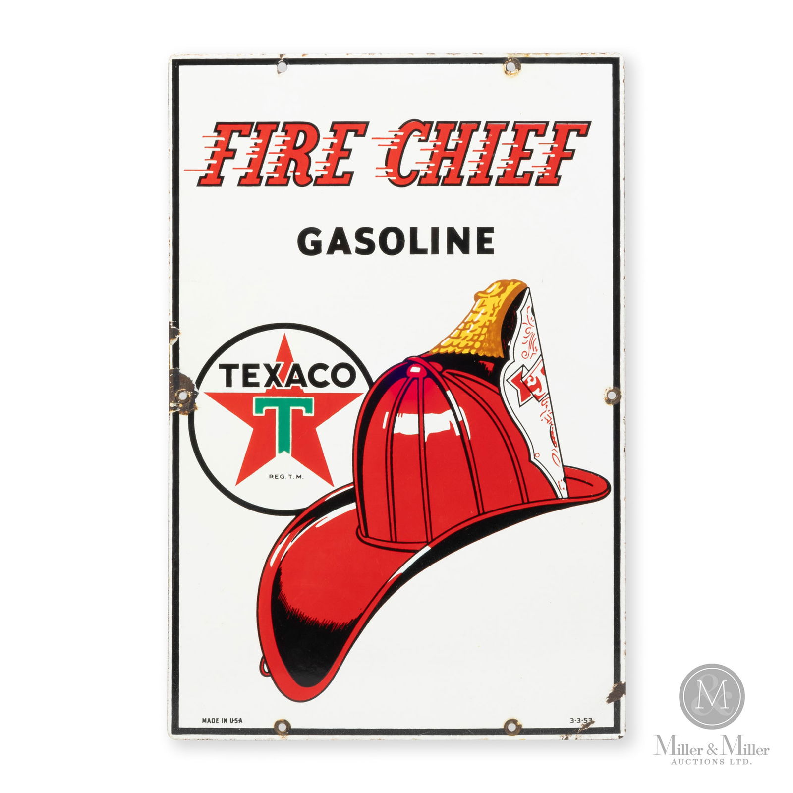 Texaco Fire Chief Gasoline Pump Sign (1 of 6)