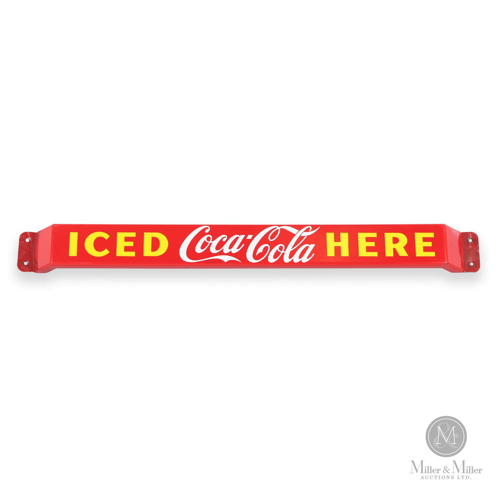 Coca-Cola "Iced Here" Door Push Bar (1 of 7)