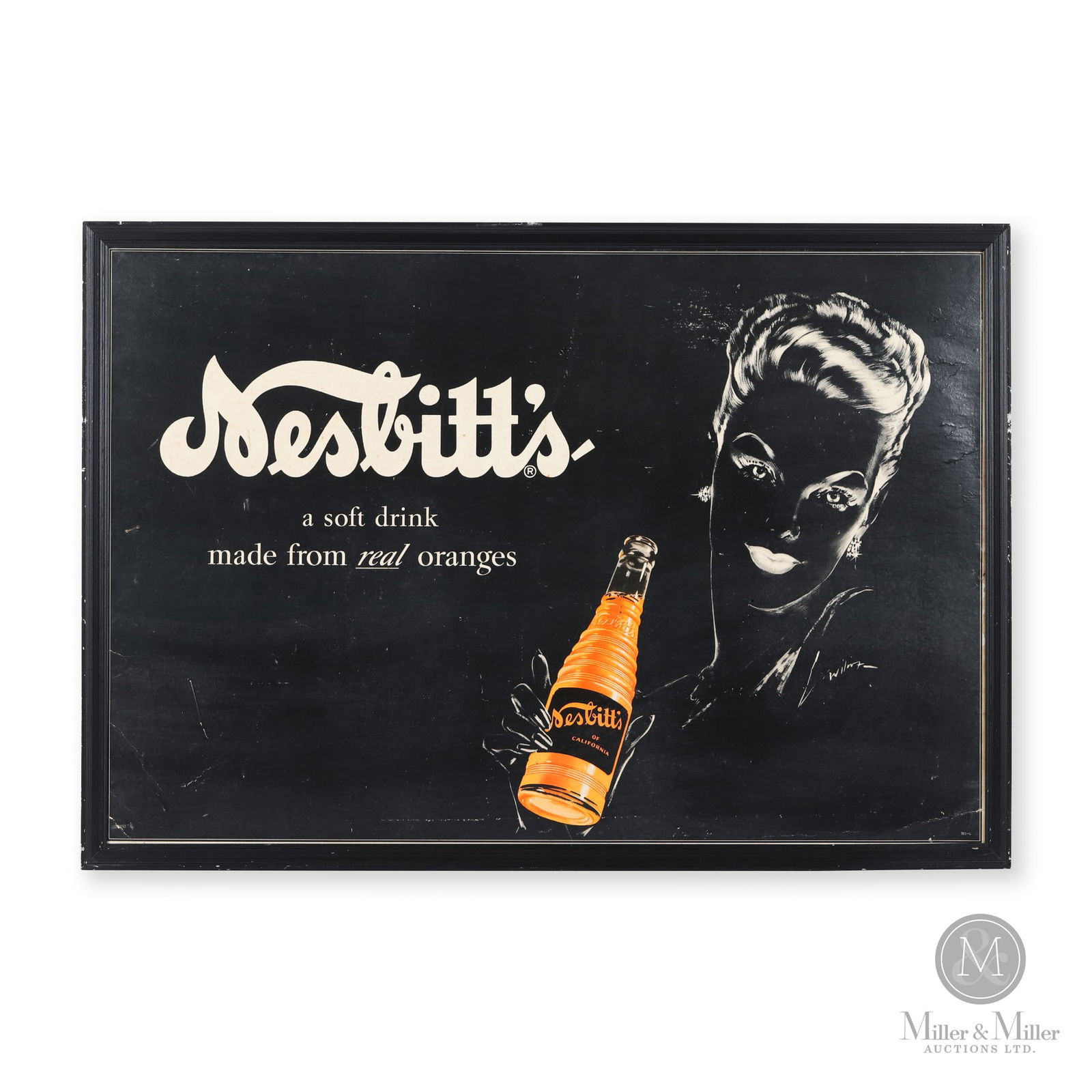 Nesbitt's Orange "Real Oranges" Cardboard Poster (1 of 6)