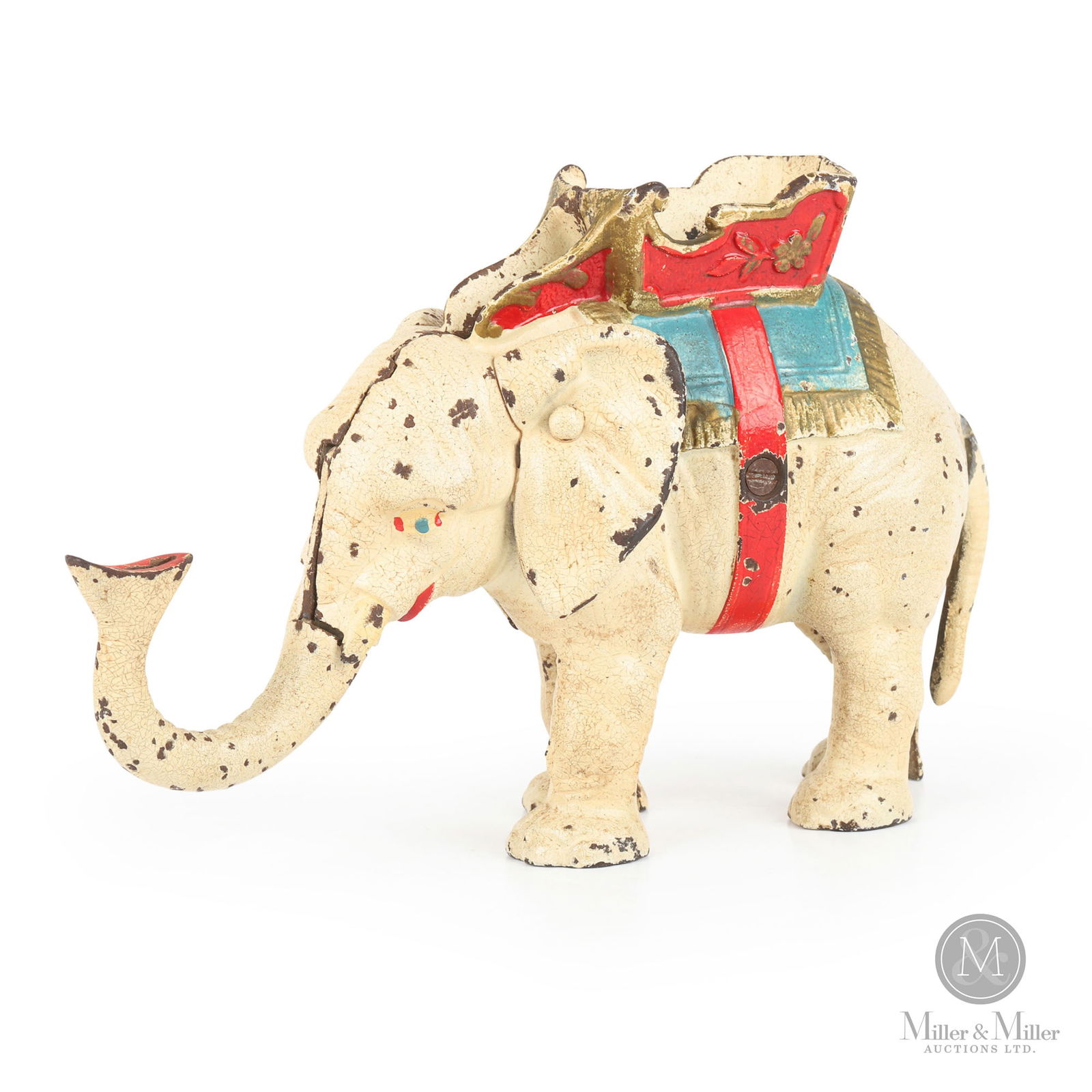 Elephant with Howdah Mechanical Bank (1 of 8)