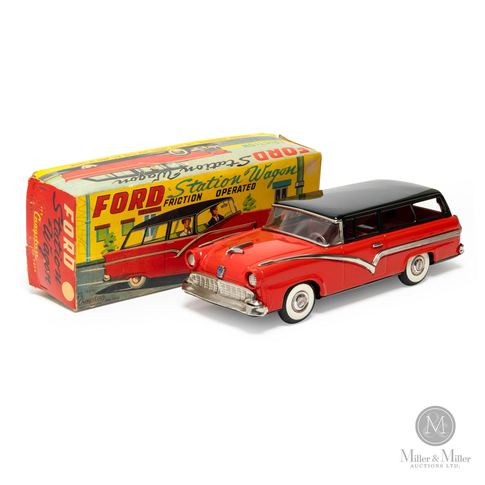 TN (Toy Nomura Co.) For Cragstan Ford Station Wagon With Original Box. (1 of 14)