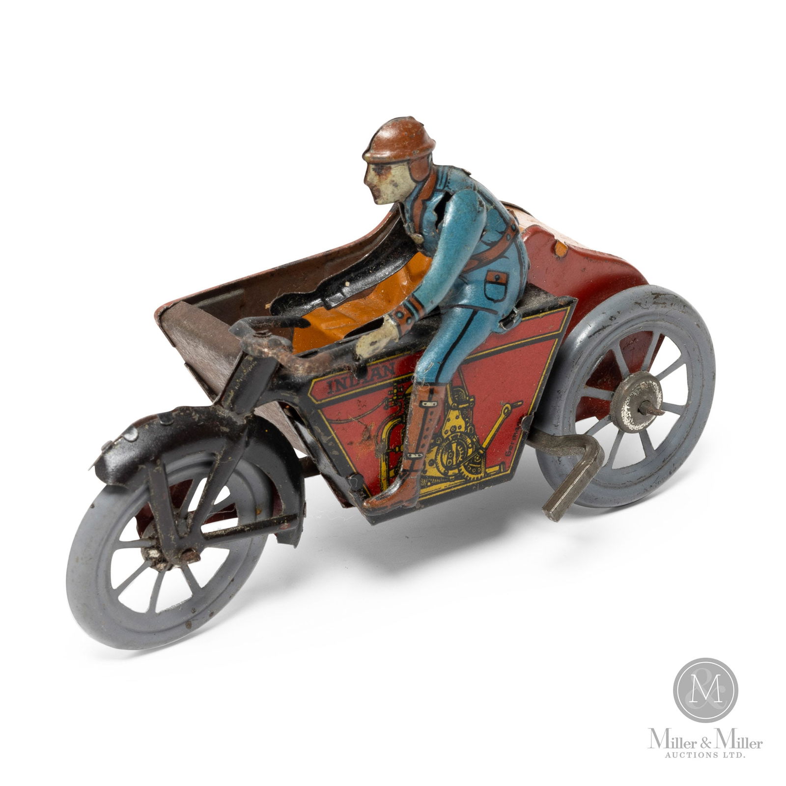 German Windup Indian Motorcycle with Sidecar (1 of 9)