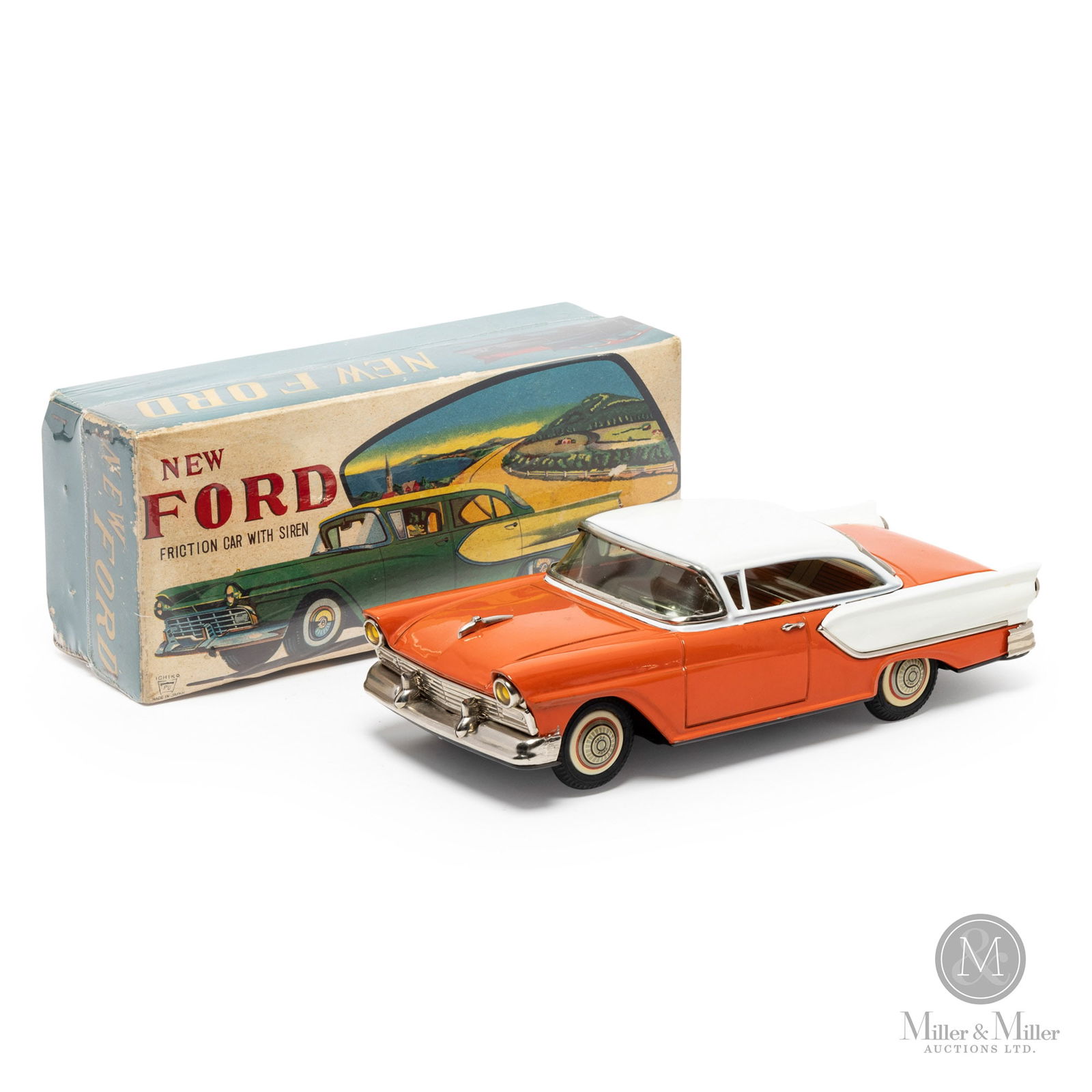 Ichiko Asahi Toy Company Ford Fairlane With Original Box (1 of 11)