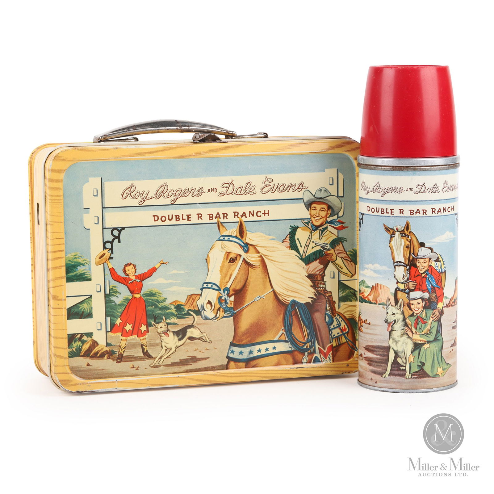 American Thermos Roy Rogers & Dale Evans Lunchbox With Thermos (1 of 11)
