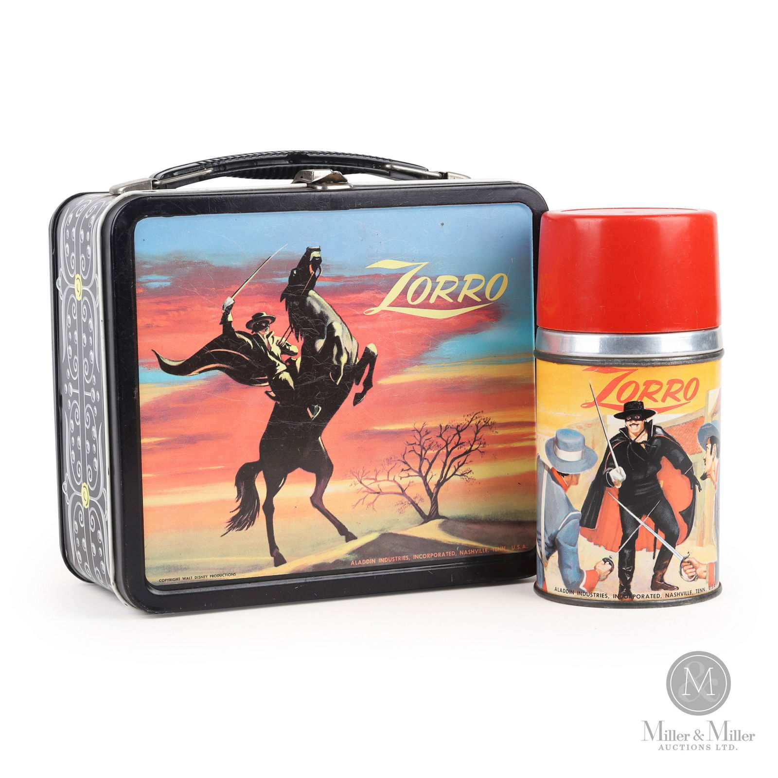 Aladdin Industries Zorro Lunchbox With Thermos (1 of 13)