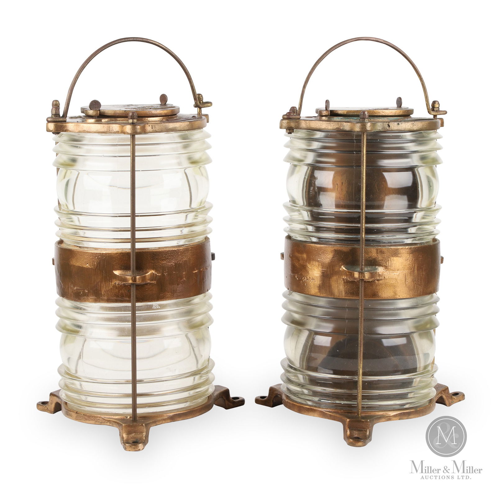 Pair of H.L. Piper Montreal Nautical Lamps (1 of 9)