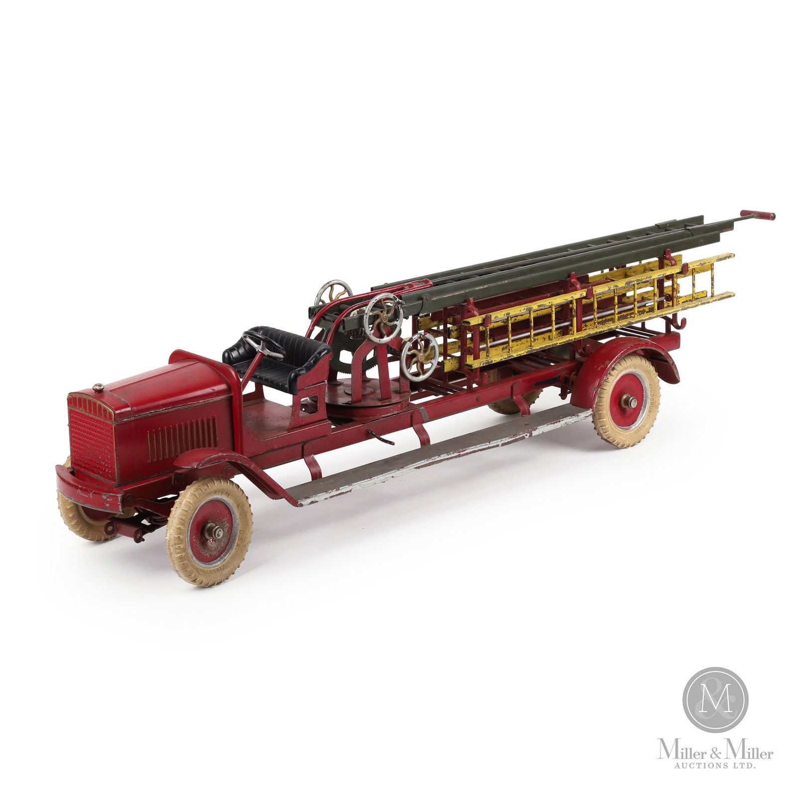 Kingsbury Toys Fire Engine Ladder Truck Pull Toy (1 of 8)