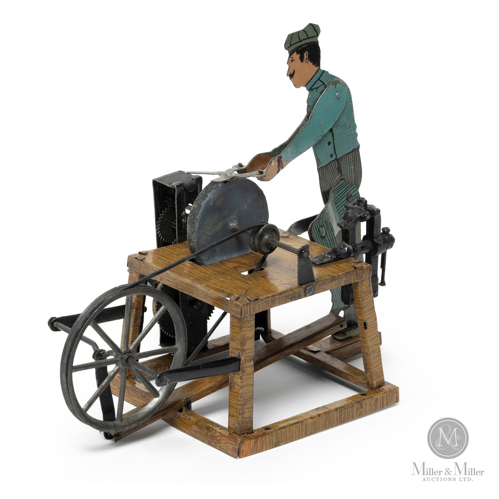 Mechanical Windup Scissor Sharpener Toy (1 of 7)