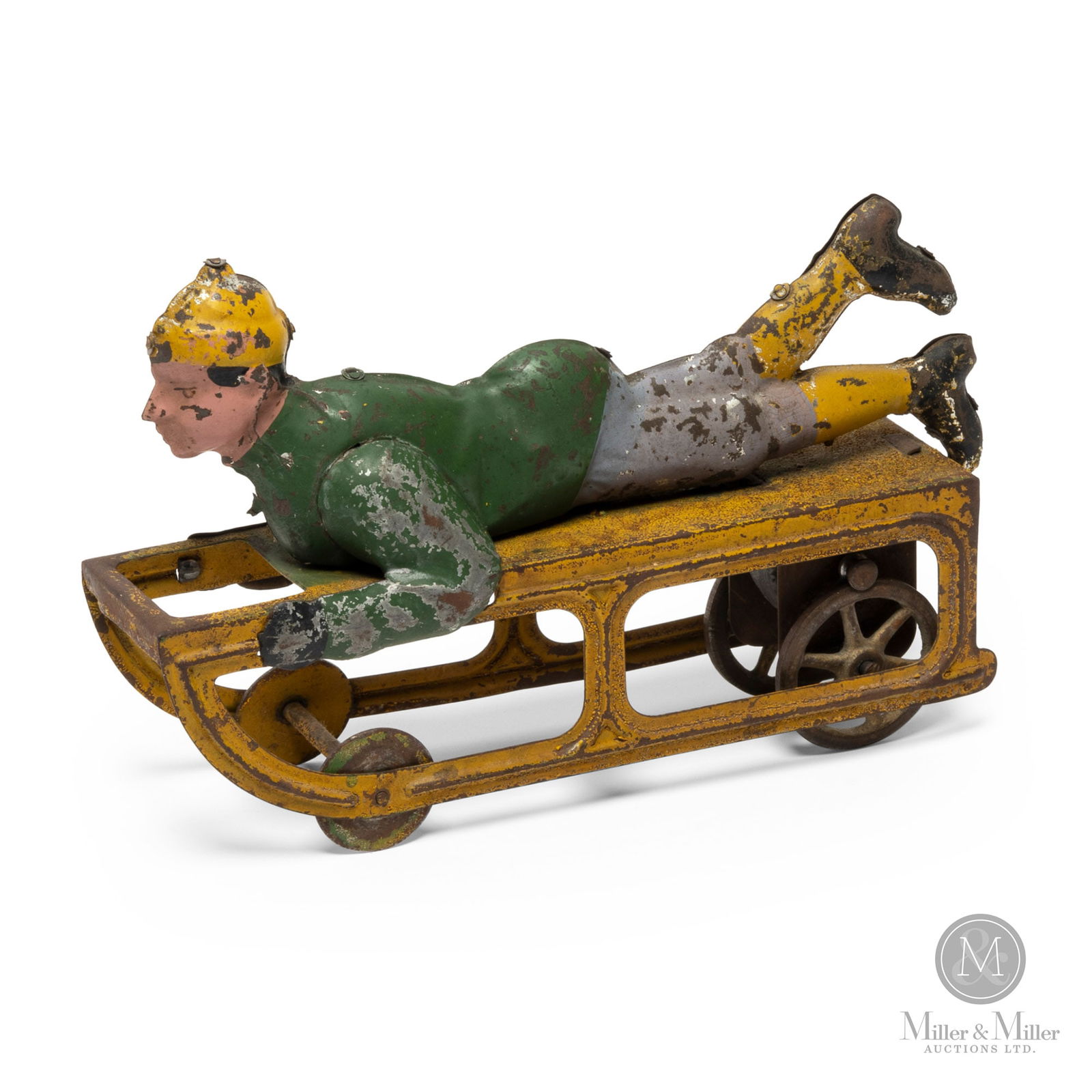 D.P. Clark & Co. Boy on Sled Toy (1 of 8)