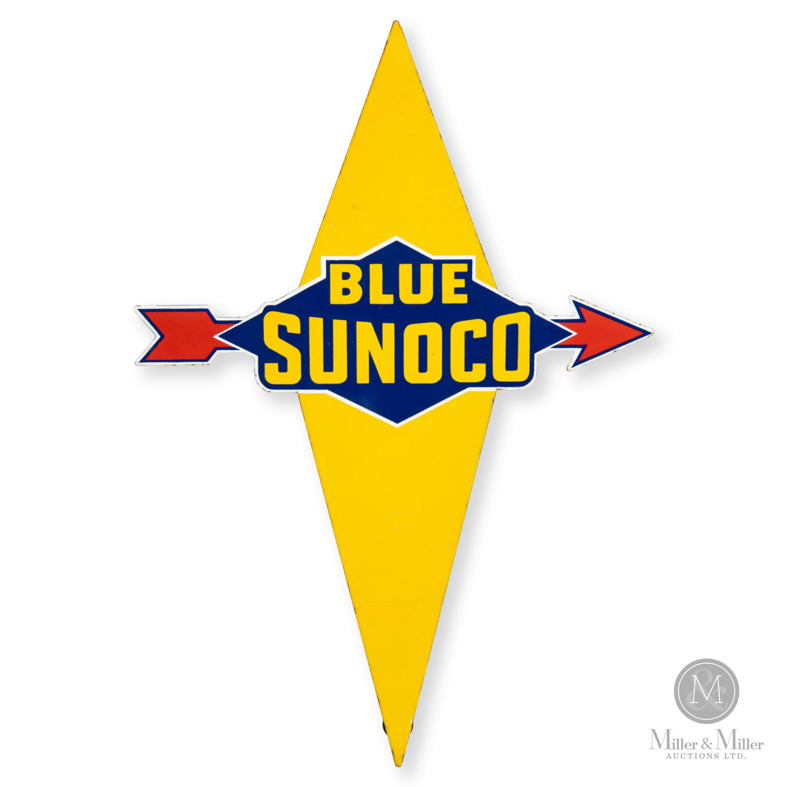 Blue Sunoco Gasoline Pump Plate (1 of 4)