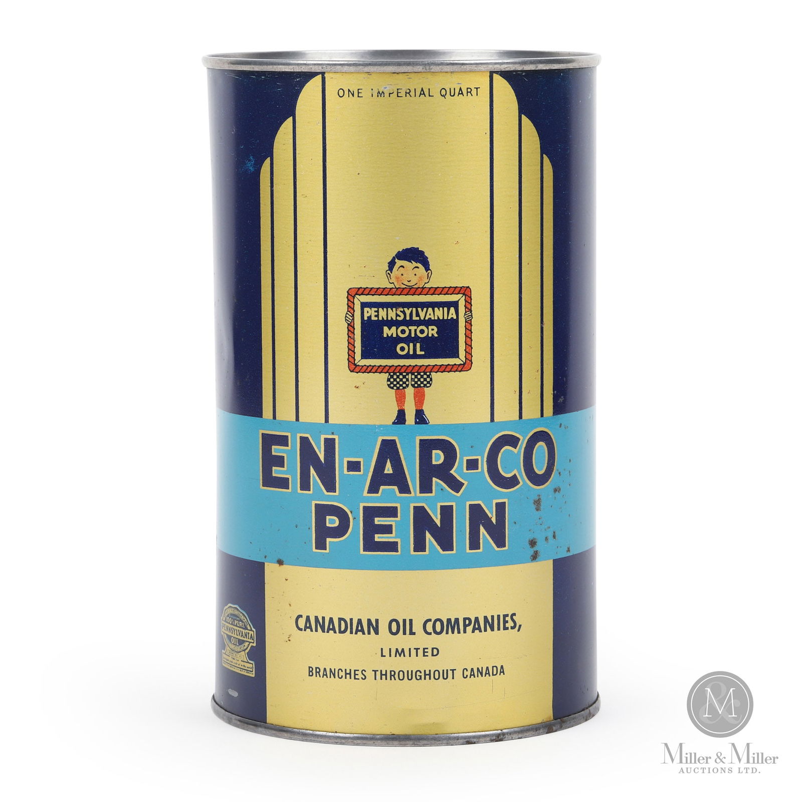 Enarco Penn 1 Imperial Quart Motor Oil Can (1 of 9)