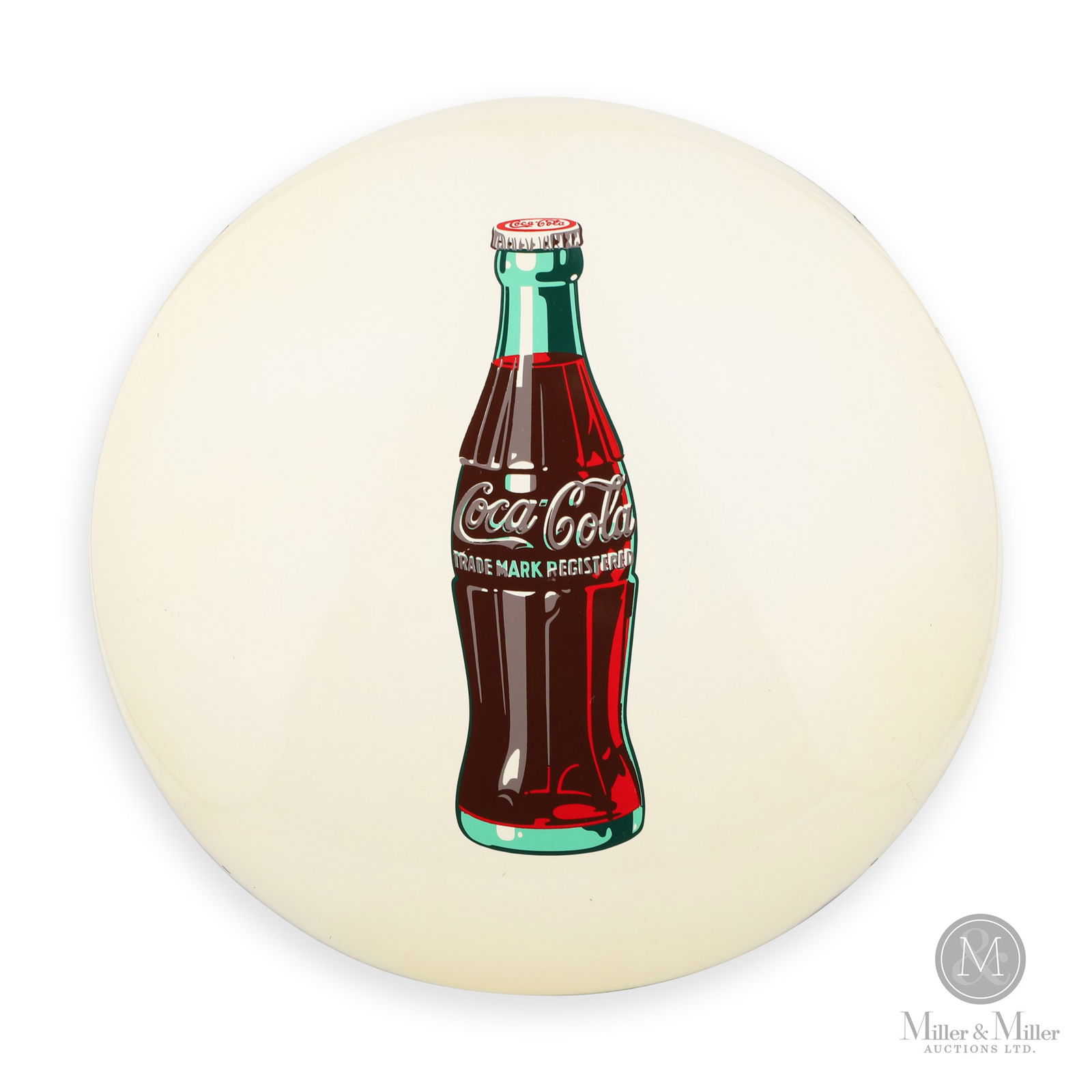 Coca-Cola 24" 1948 Bottle Button Sign (1 of 7)