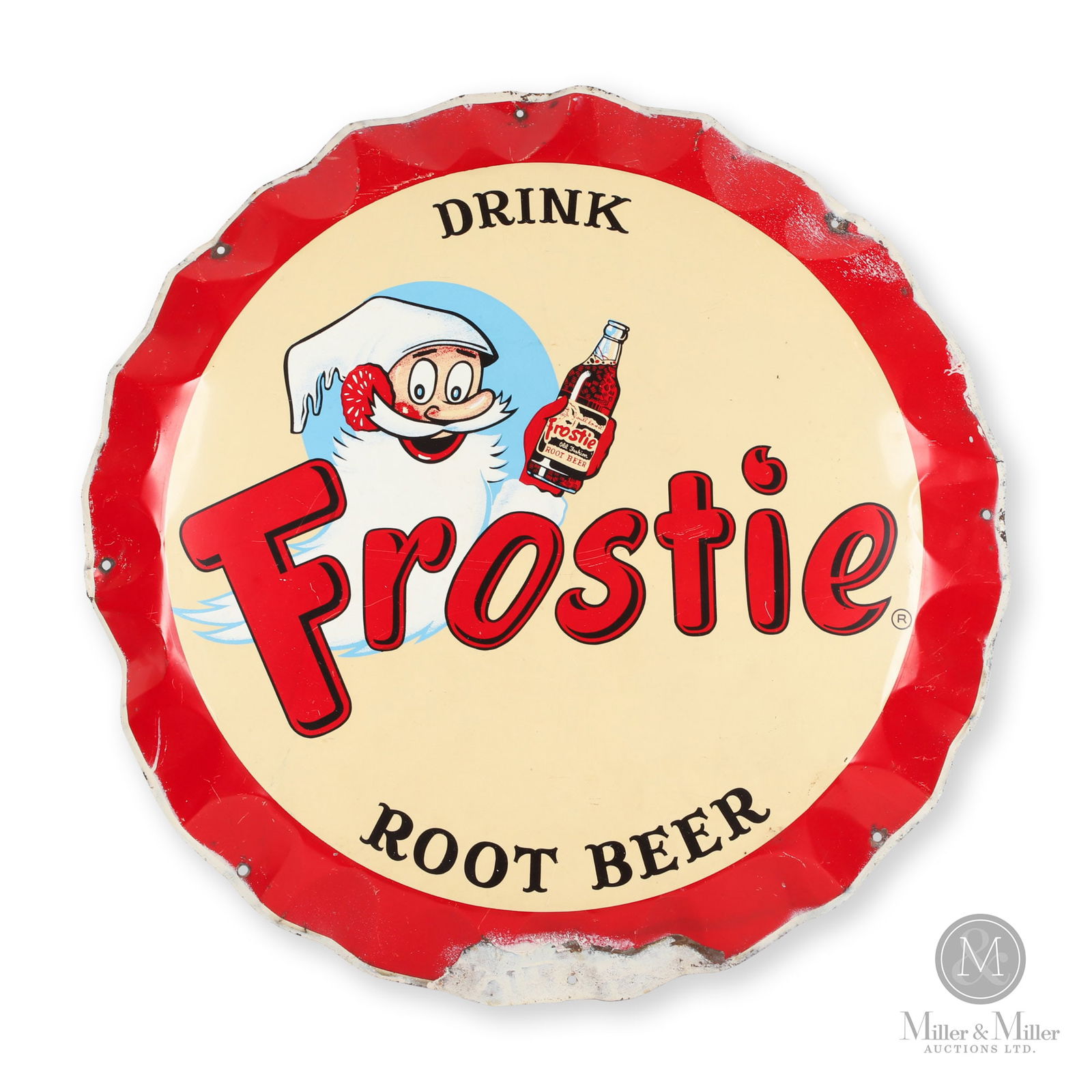 Frostie Root Beer "Bottle Cap" Sign (1 of 6)