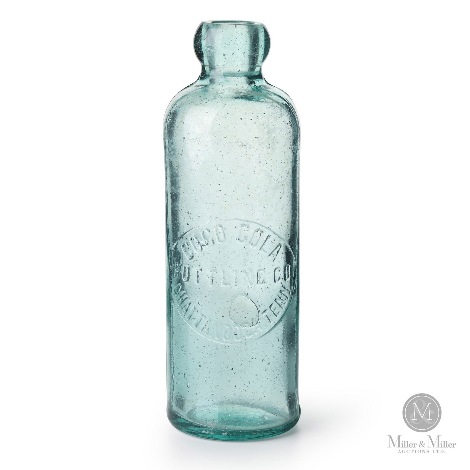 Coca-Cola "Coco Error" Hutchinson Bottle: American. 1890s to early 1900s. Glass. The Hutchinson bottle, as this is known, first came out in the 1870s. The bottle was used by many companies, not just soda companies. It was straight-sided and w