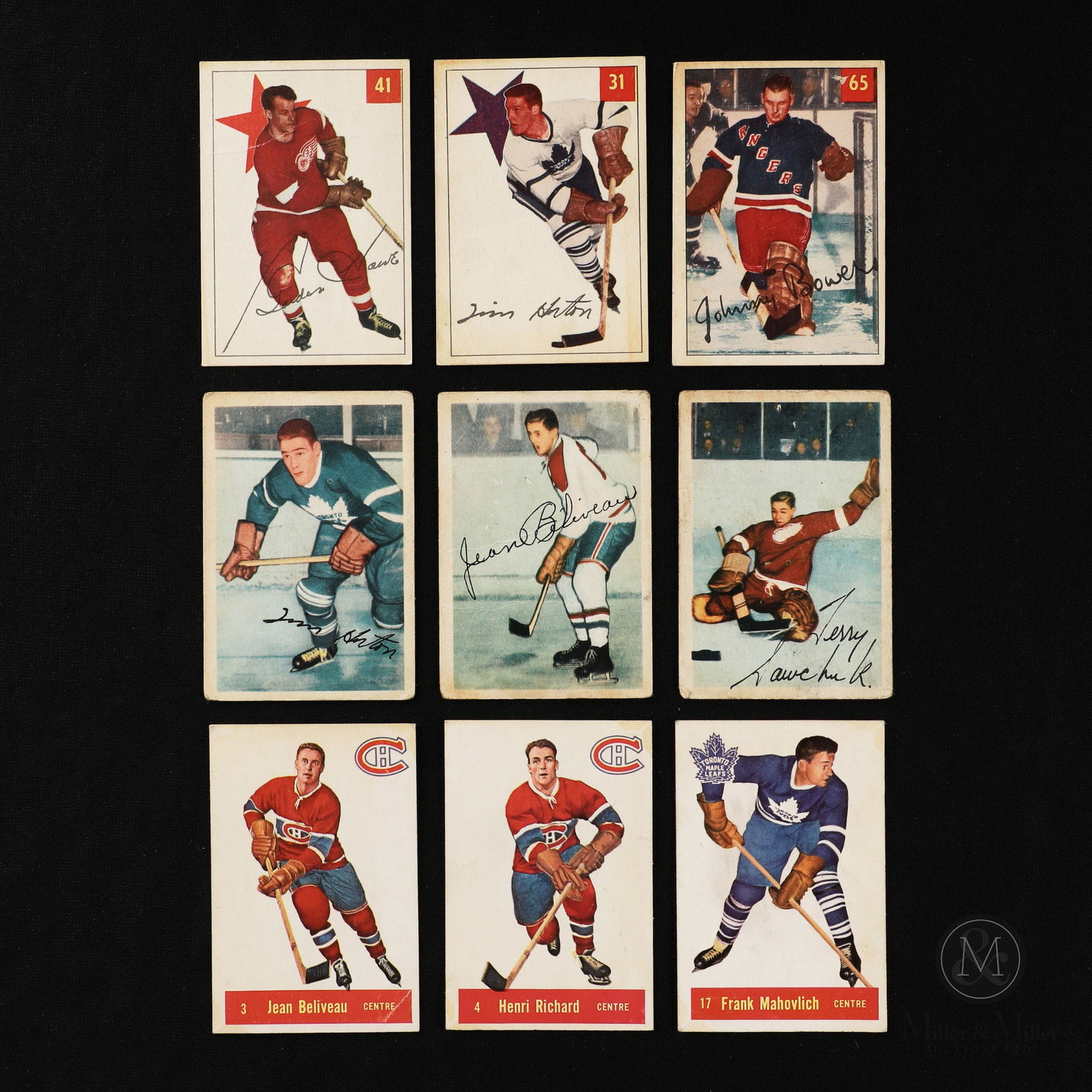 1953-54, 54-55, 57-58 Parkhurst Near Complete Sets of Hockey Cards (1 of 10)