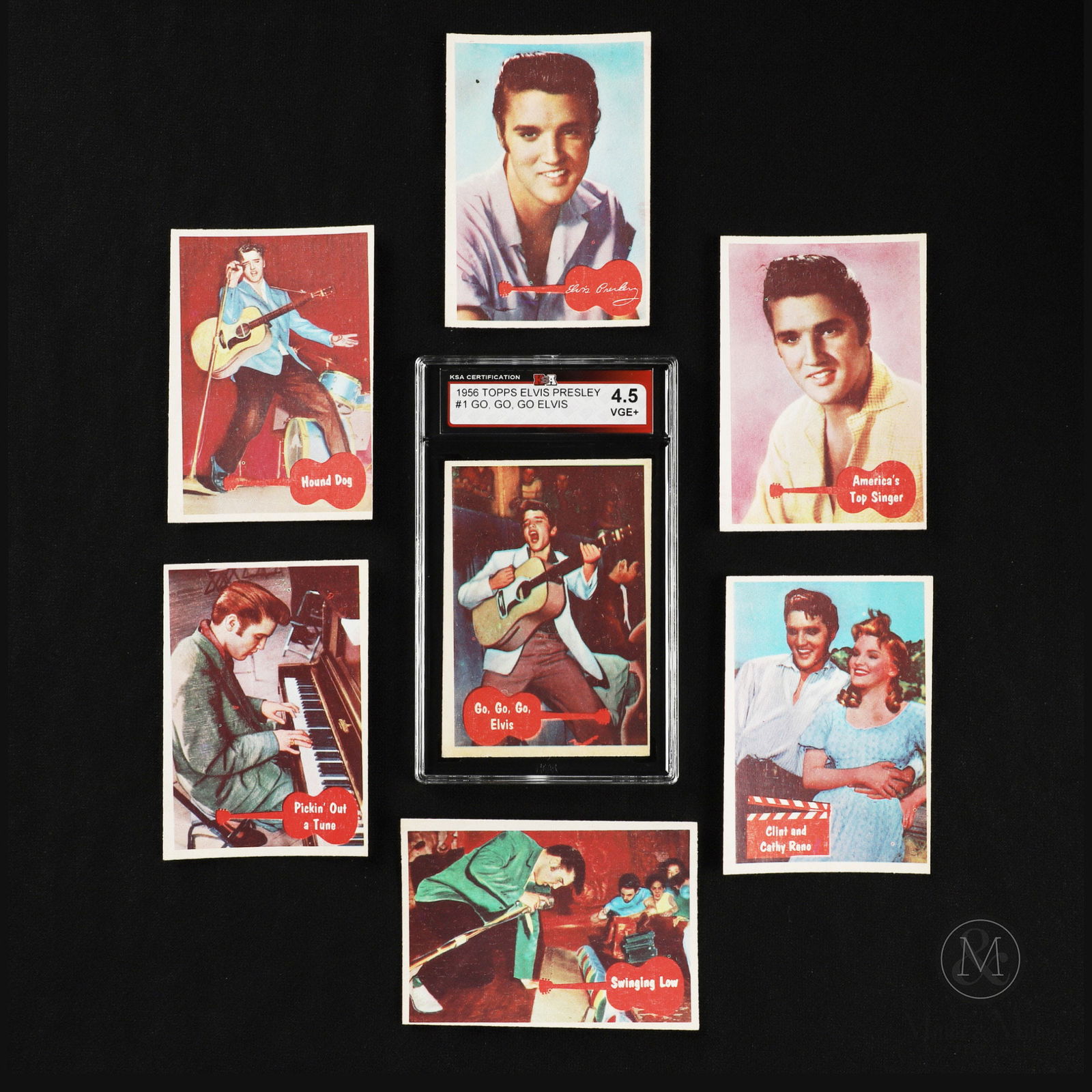 1956 Topps Bubbles Elvis Presley Complete 66 Card Set (1 of 9)
