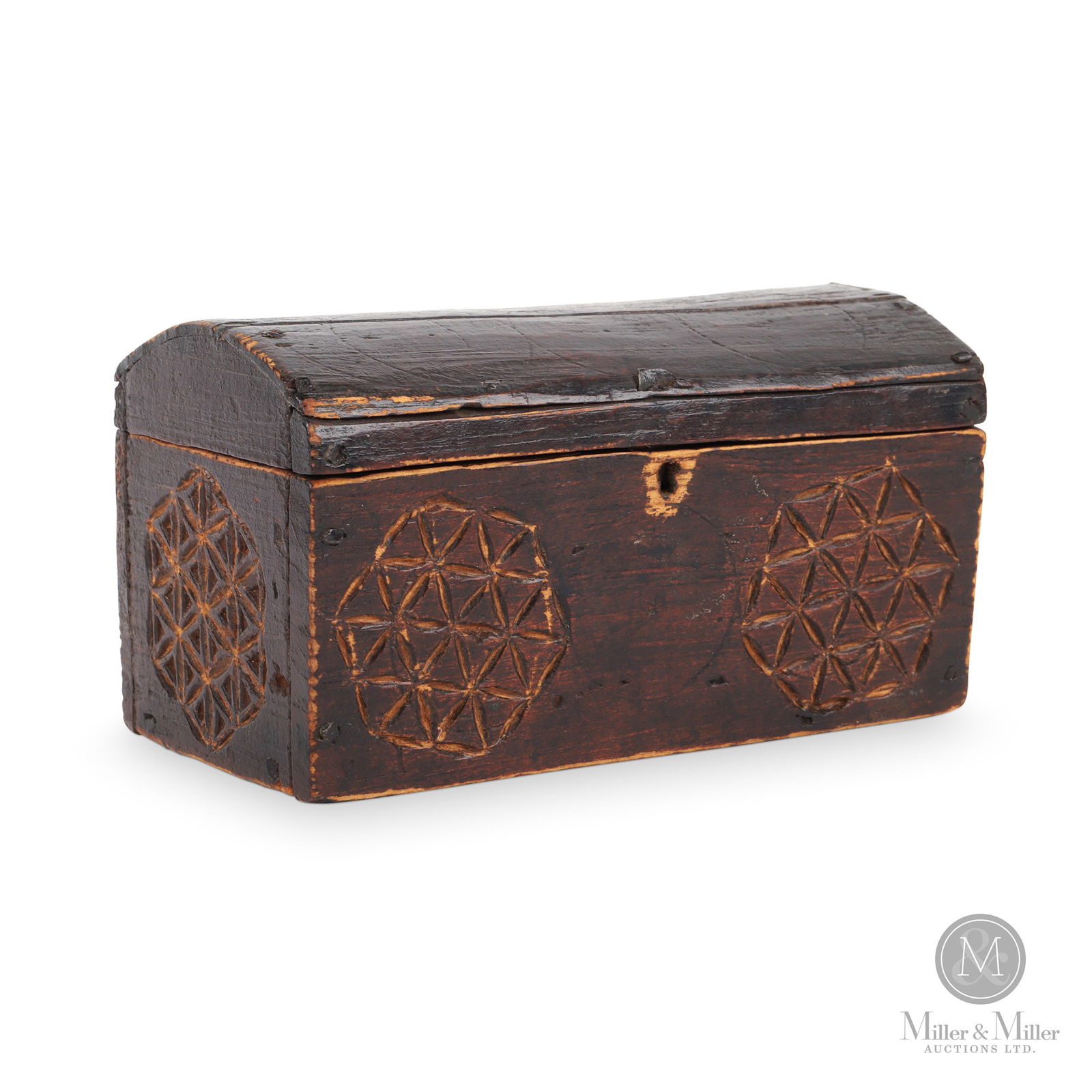 Dome Top Carved Box (1 of 7)