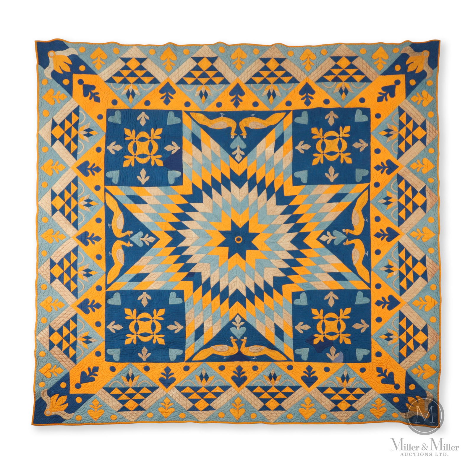 Star of Bethlehem Quilt with Peacocks (1 of 8)