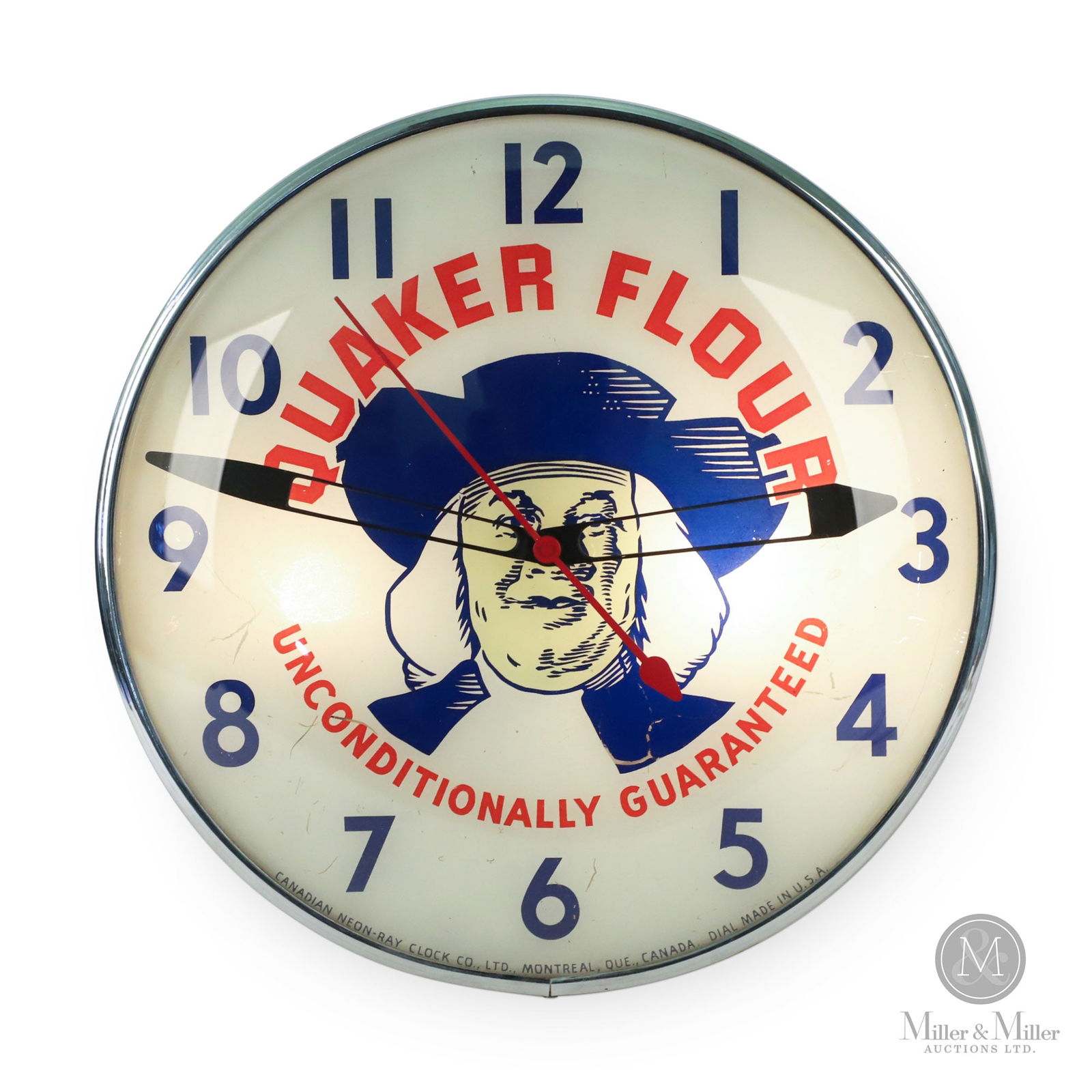 Quaker Flour "Unconditionally Guaranteed" Lighted Clock (1 of 10)