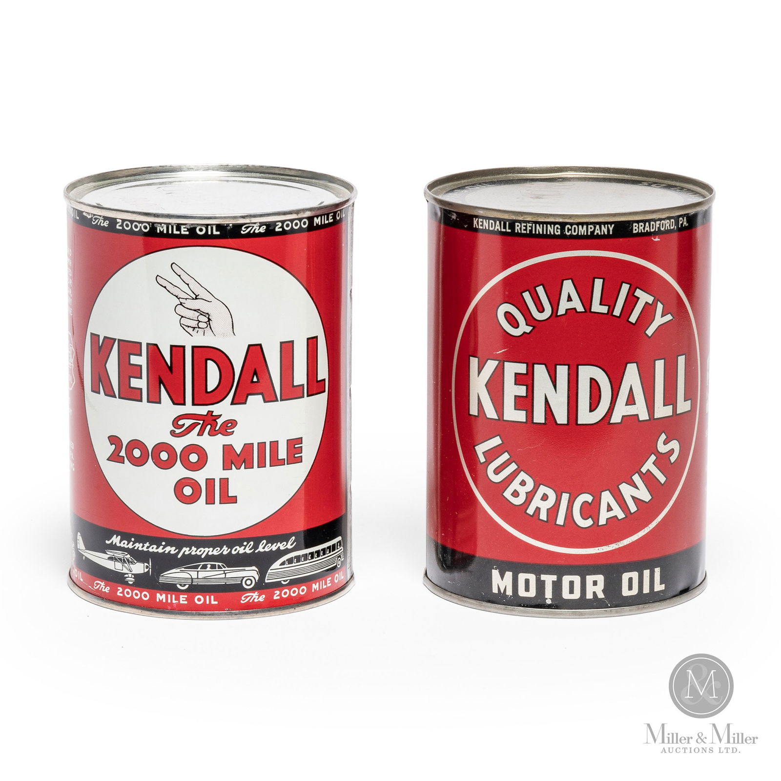 Kendall Motor Oil 1 US Quart Cans (1 of 13)