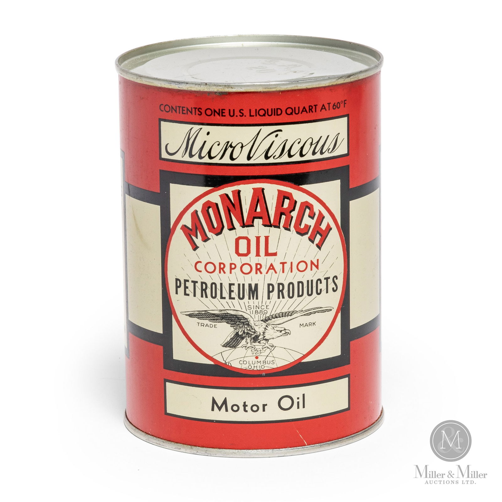 Monarch Motor Oil 1 US Quart Can (1 of 8)