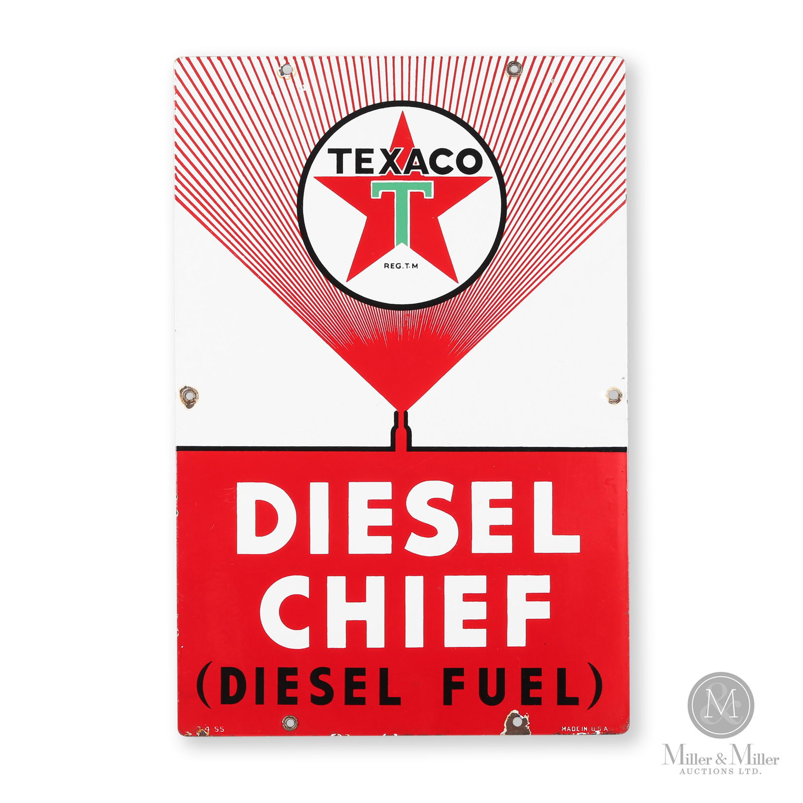 Texaco Diesel Chief Fuel Pump Sign (1 of 7)