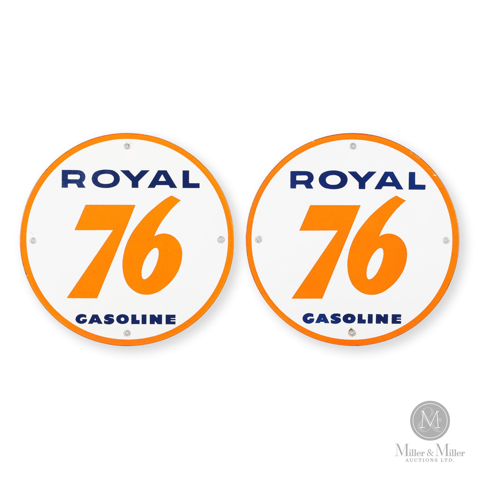 Union Royal 76 Gasoline Pump Signs (1 of 6)