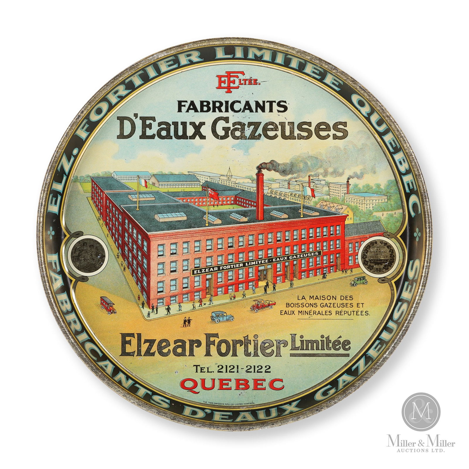 Fortier Quebec Soda Water "Factory Scene" Tray (1 of 10)