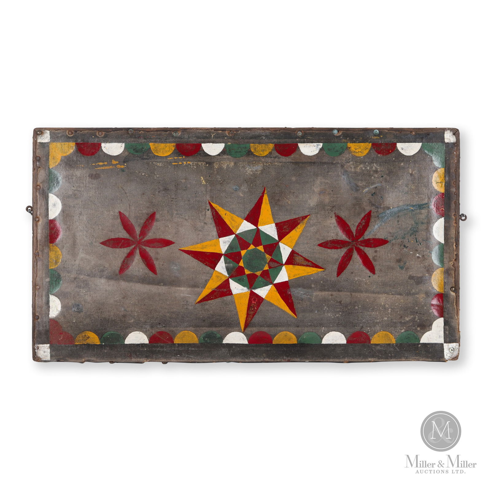 Painted Sailcloth Chest Lid (1 of 6)