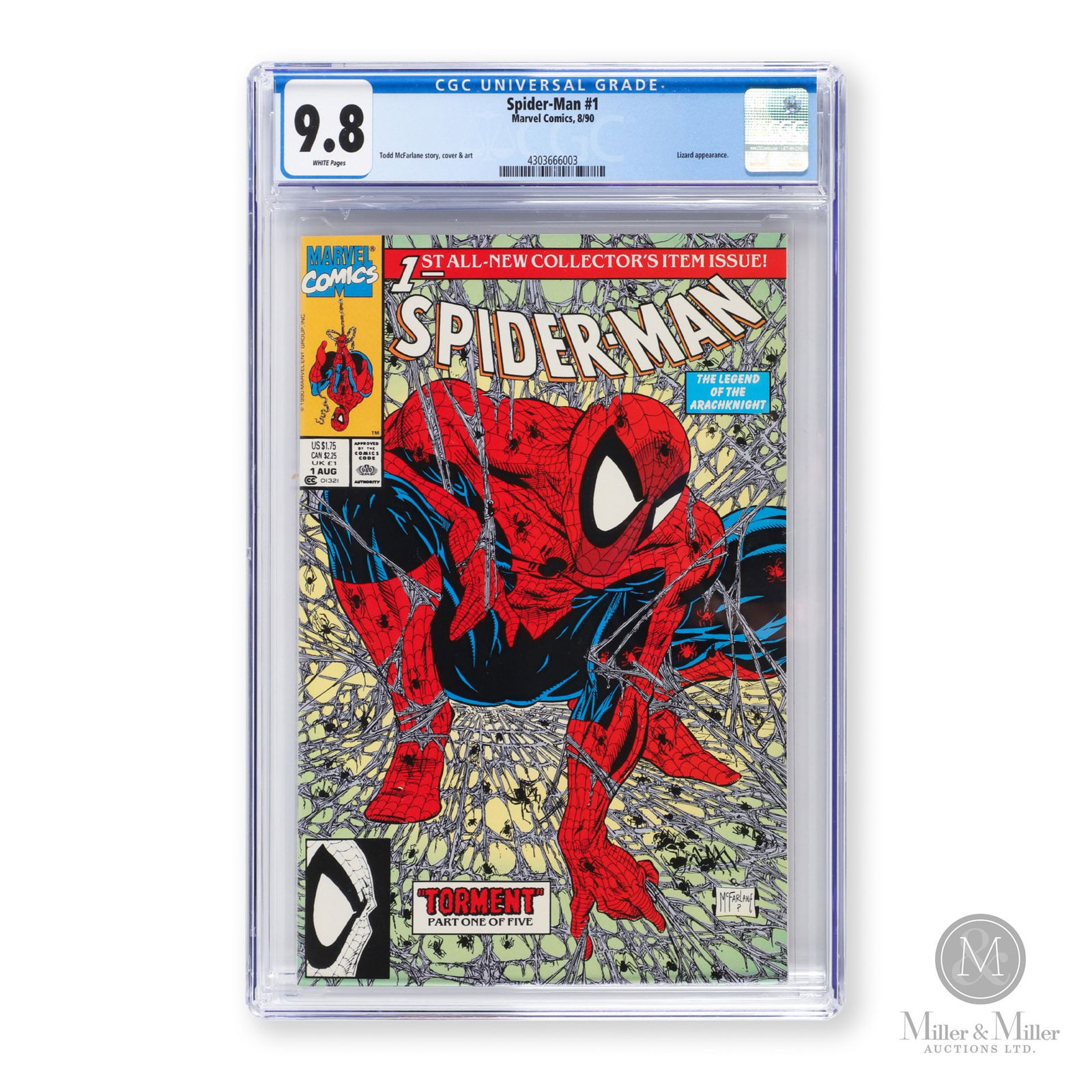 Marvel, Spider-Man #1 1990 CGC 9.8 (1 of 3)