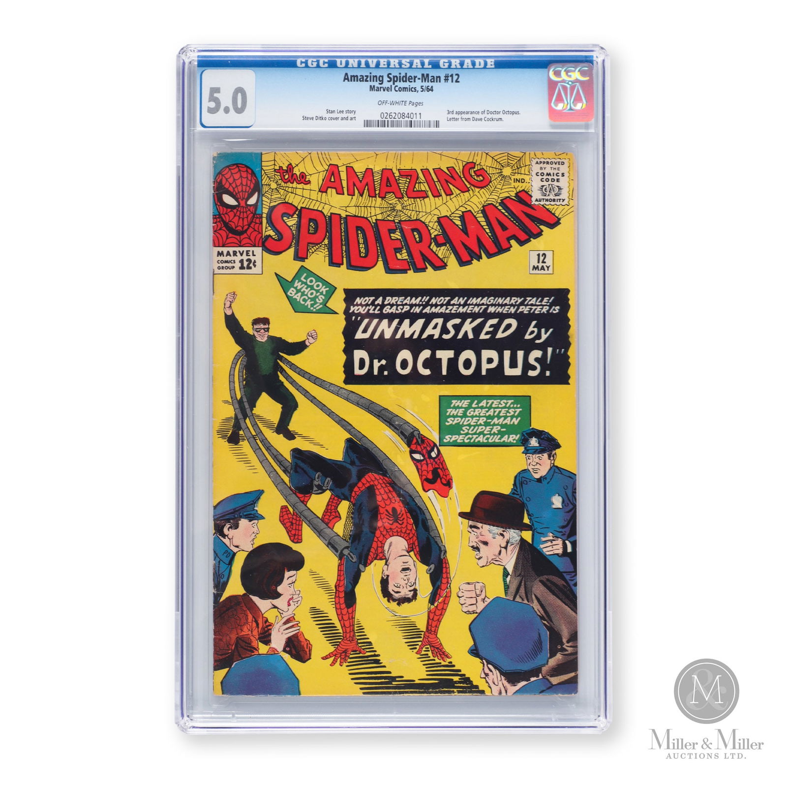Marvel, Amazing Spider-Man #12 1964 CGC 5.0 (1 of 3)