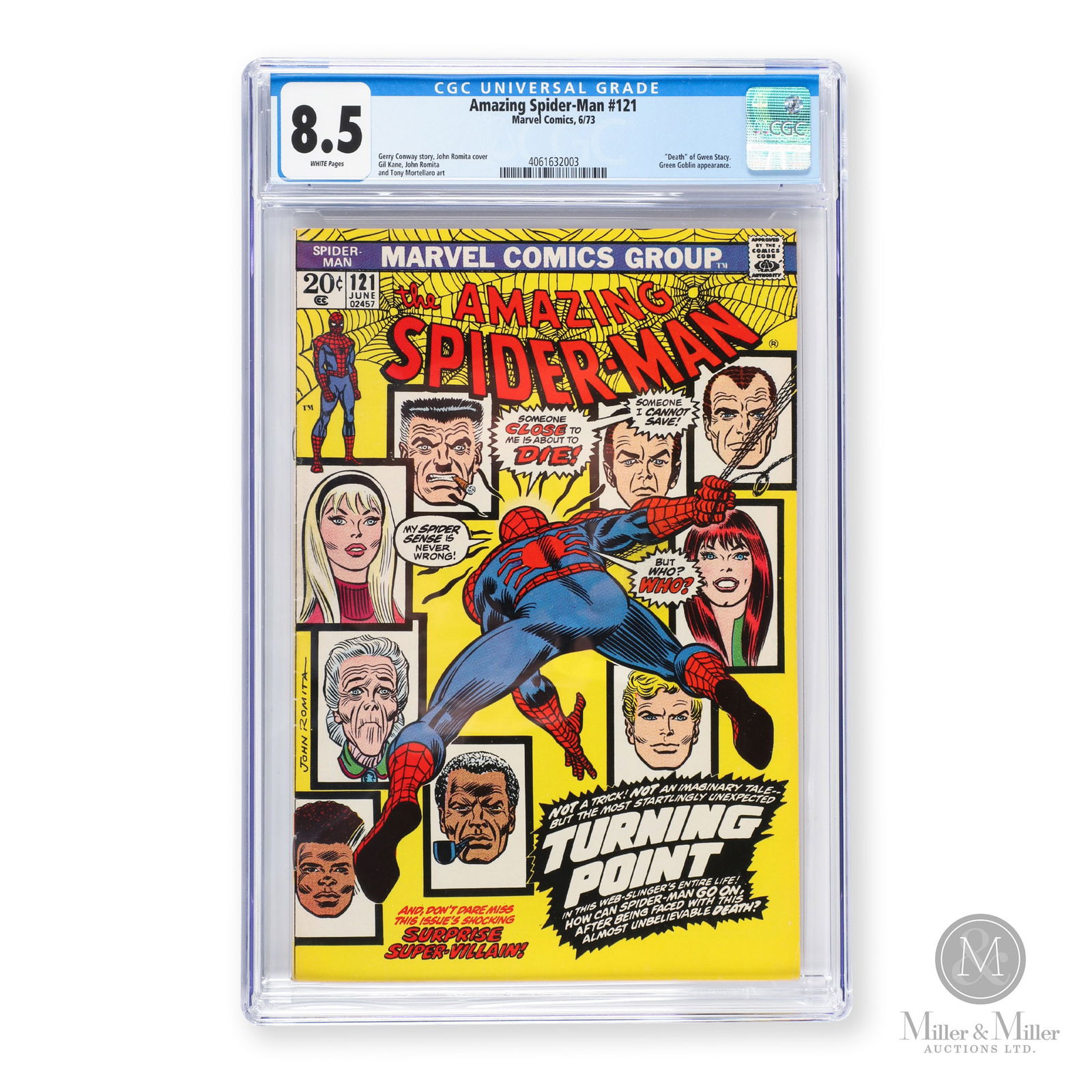 Marvel, The Amazing Spider-Man #121 1973 CGC 8.5 (1 of 3)