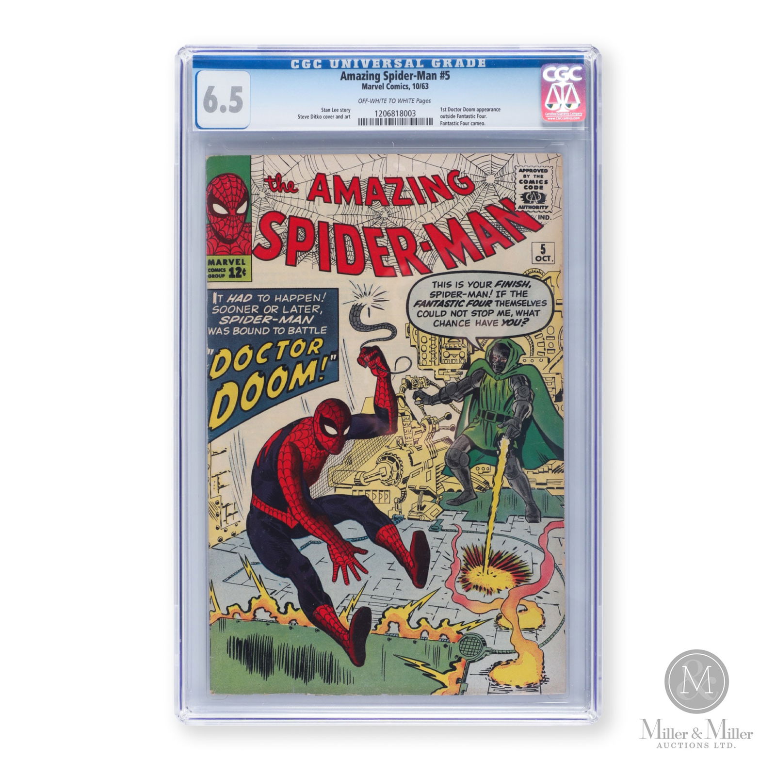 Marvel, The Amazing Spider-Man #5 1963 CGC 6.5 (1 of 3)