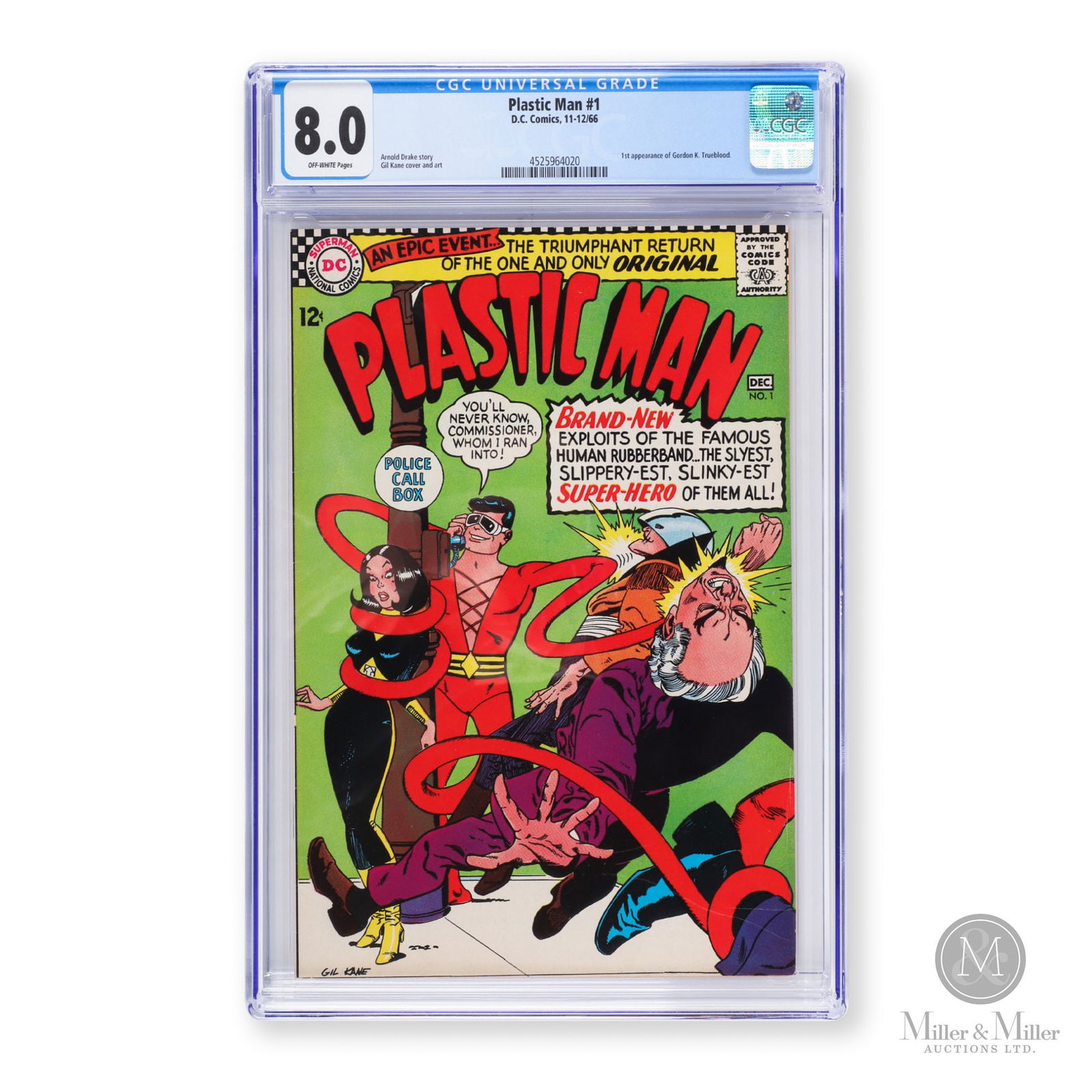 D.C. Plastic Man #1, 1966 CGC 8.0 (1 of 3)