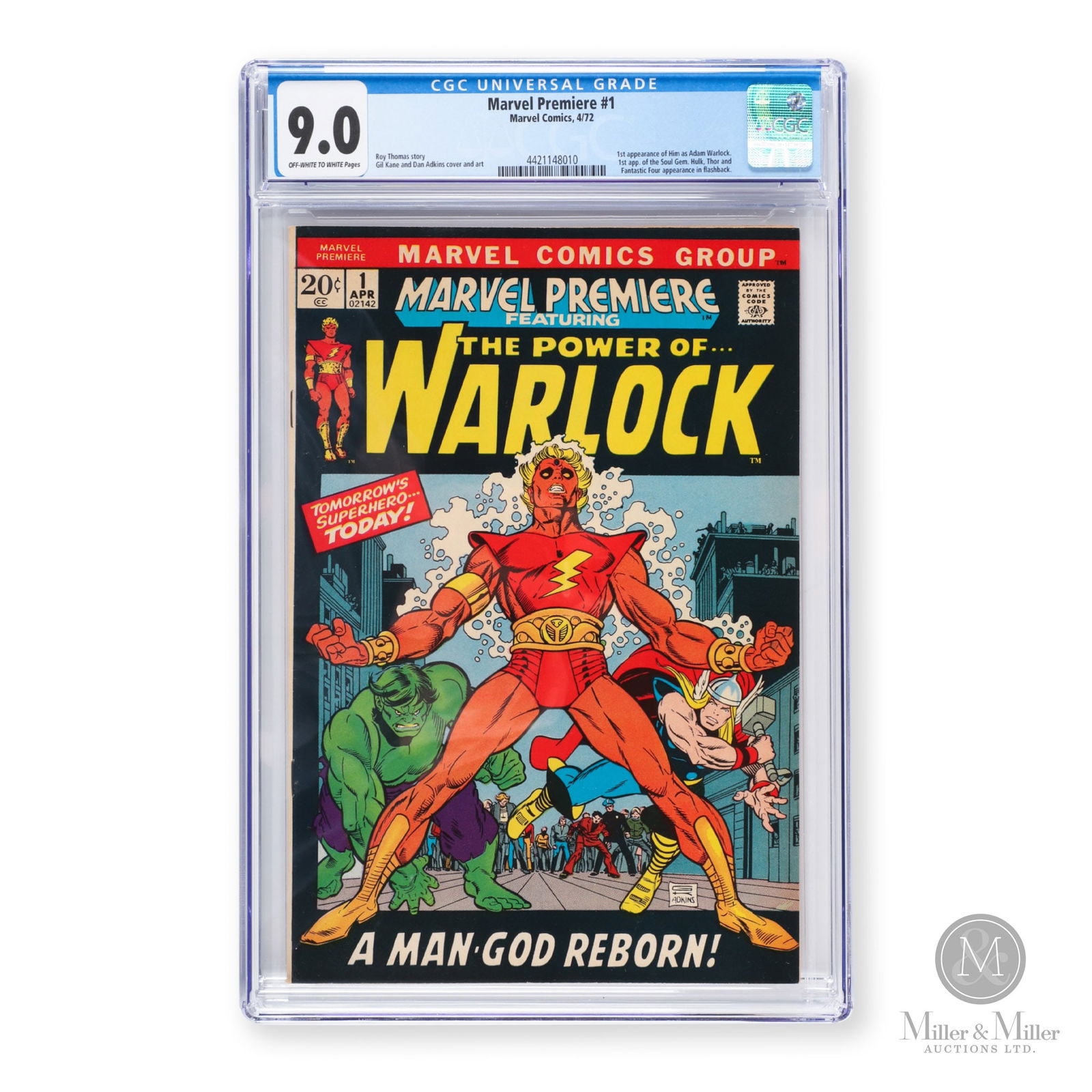 Marvel Premiere Featuring Warlock #1 1972 CGC 9.0 (1 of 3)