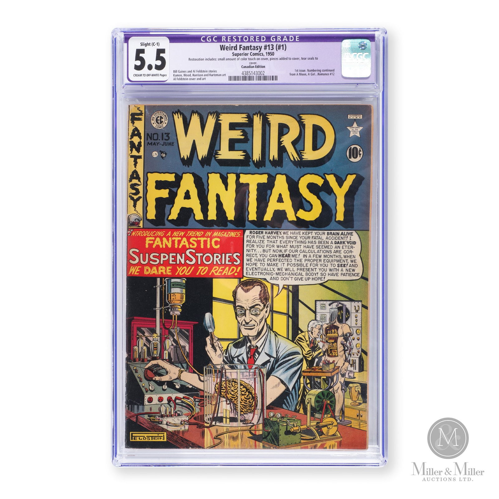 Superior Comics, Weird Fantasy #13 (#1) EC 1950 CGC 5.5 (1 of 3)